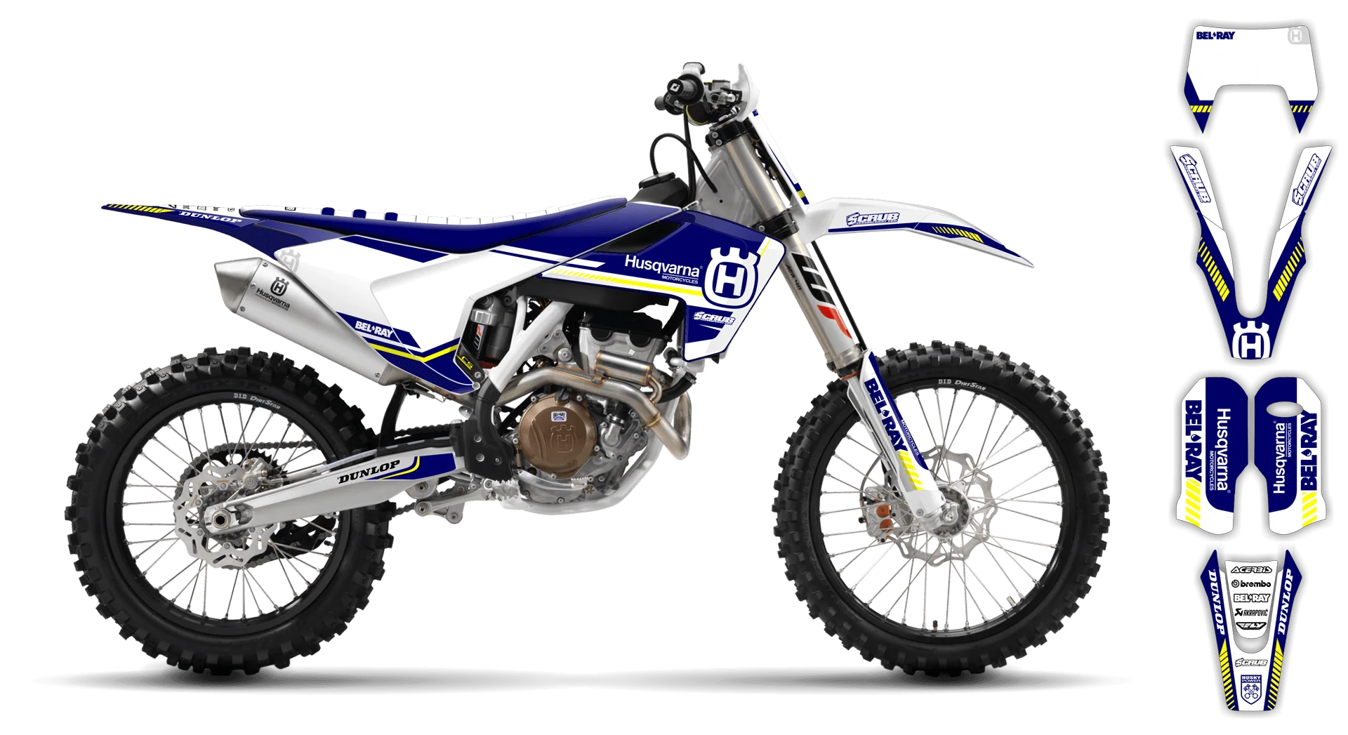Graphics Kit - Husqvarna 14-> TE-FE Series - 2017-2019 - H5 - LE