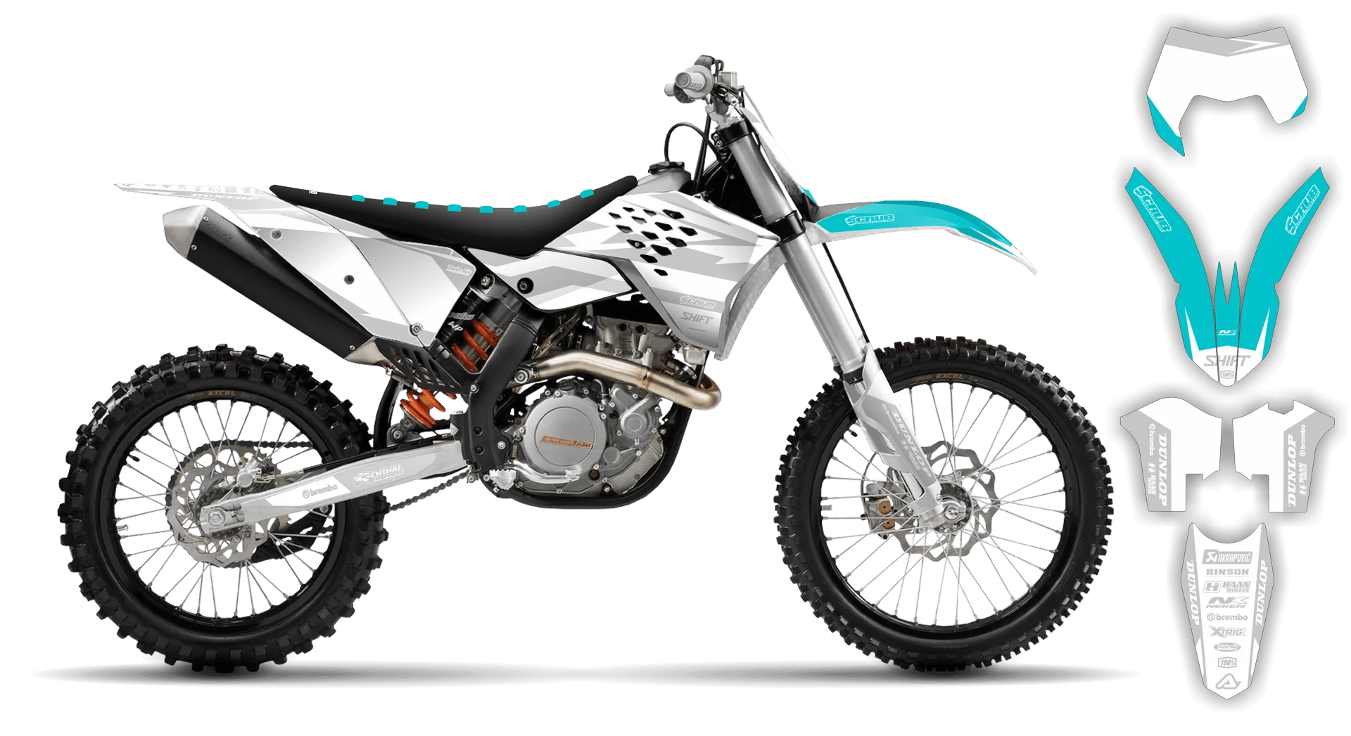 Graphics Kit - KTM - EXC EXC-F / XC-W XCF-W - 2008-2011 - SE1025 - R2