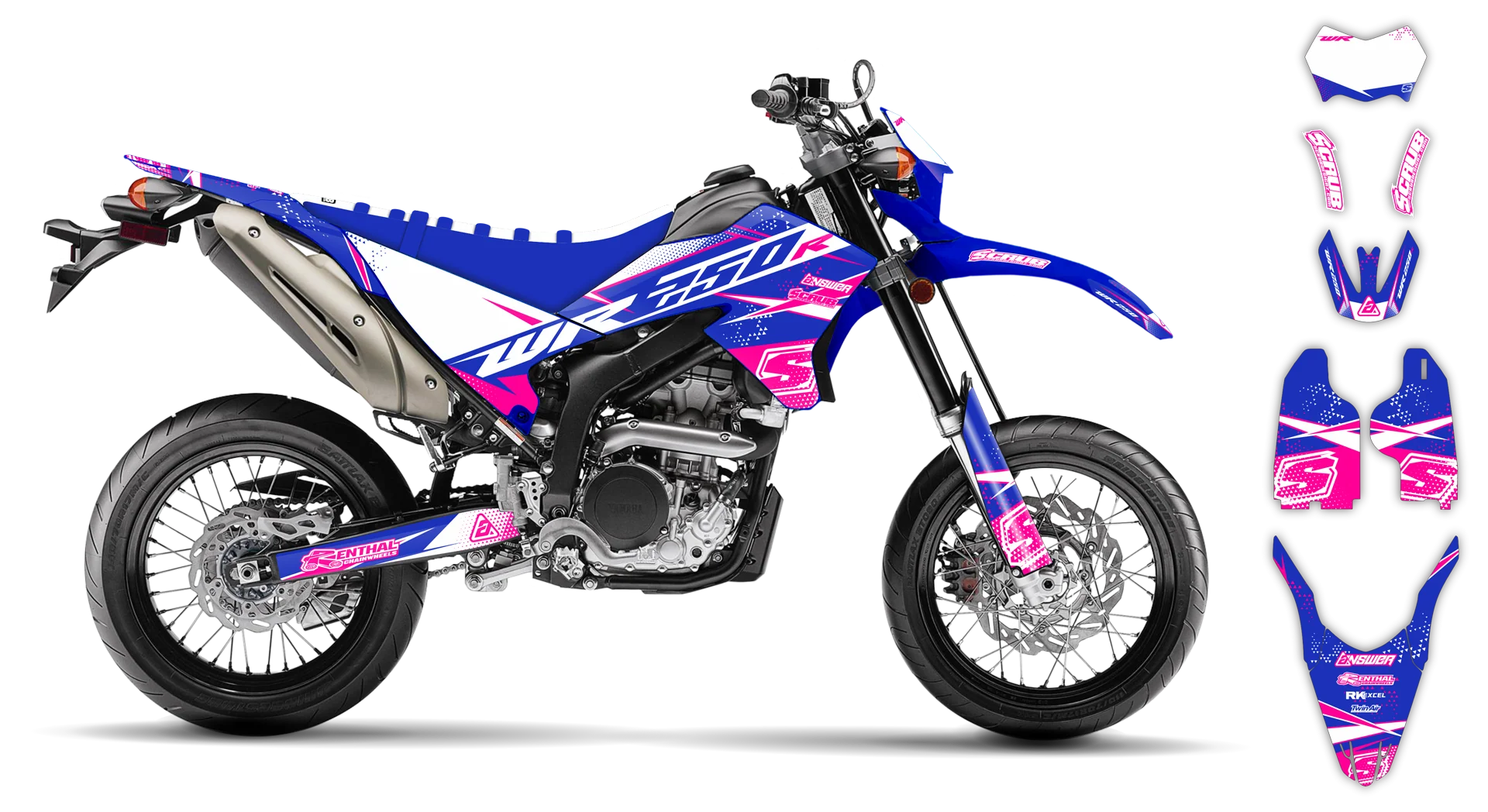 Graphics Kit - Yamaha - WR 250X - 2007-2022 - Alpha - R2