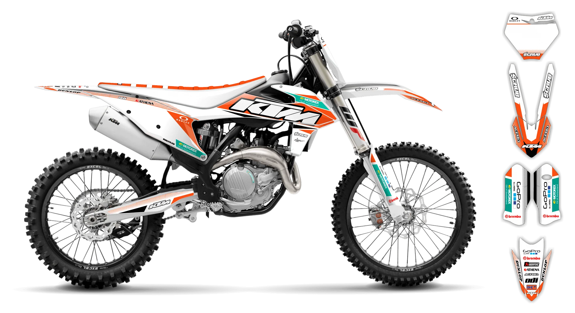 Graphics Kit - KTM - SX SX-F / XC XC-F - 2019-2022 - K11 - R2