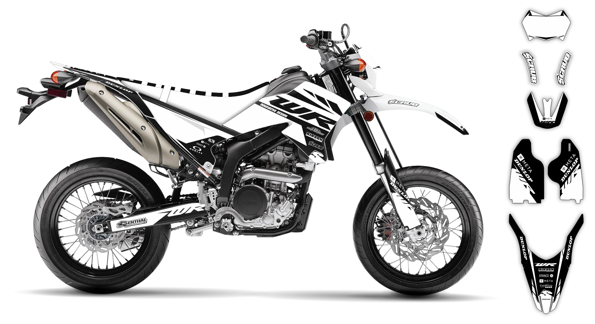 Graphics Kit - Yamaha - WR 250X - 2007-2022 - SE1002 - R4