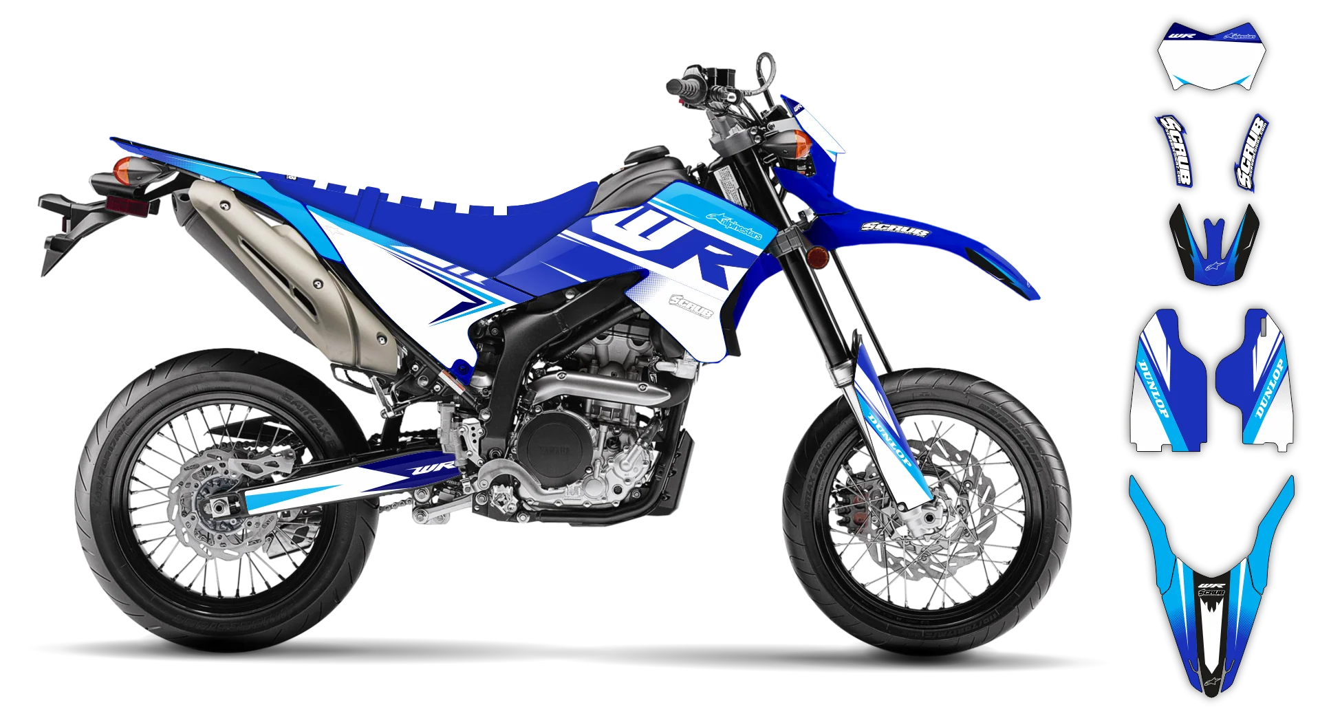 Graphics Kit - Yamaha - WR 250X - 2007-2022 - SE1012 - LE