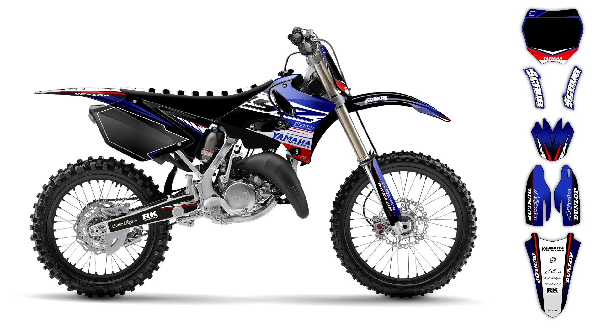 Graphics Kit - Yamaha - YZ 125 - 2008-2014 - Boognish - LE