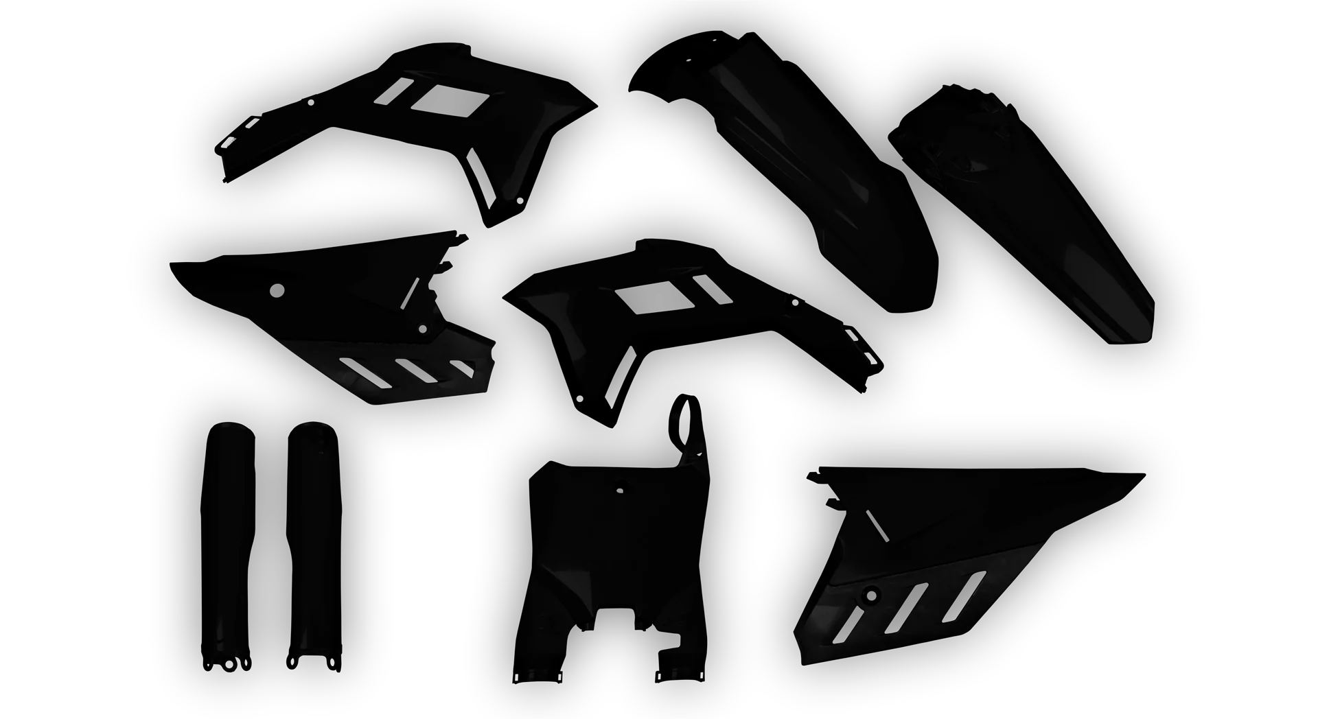 Plastics Kit - Honda - CRF 450R - 2021-2024 - Full Kit - Black RVLTN