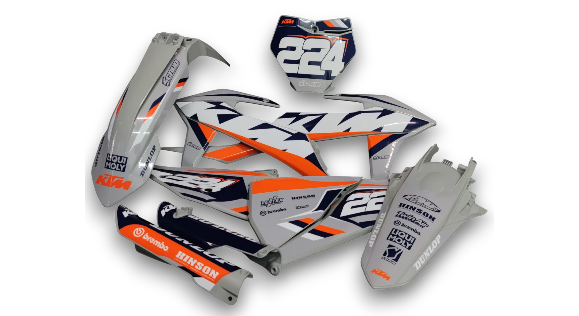 GFP - KTM - SX SX-F / XC XC-F - 2019-2022 - Li-Grey-K-SE1072-LE