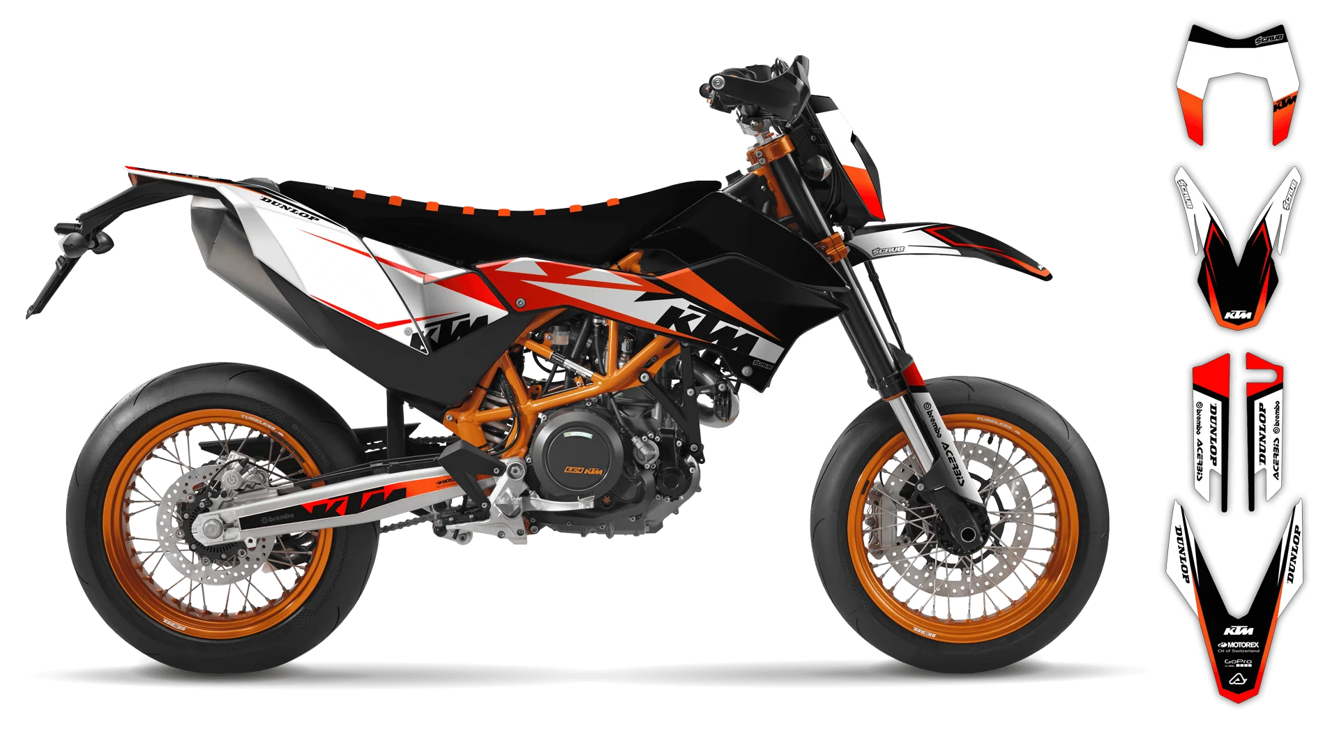 Graphics Kit - KTM - ENDURO 690R - 2012-2018 - K16 - LE