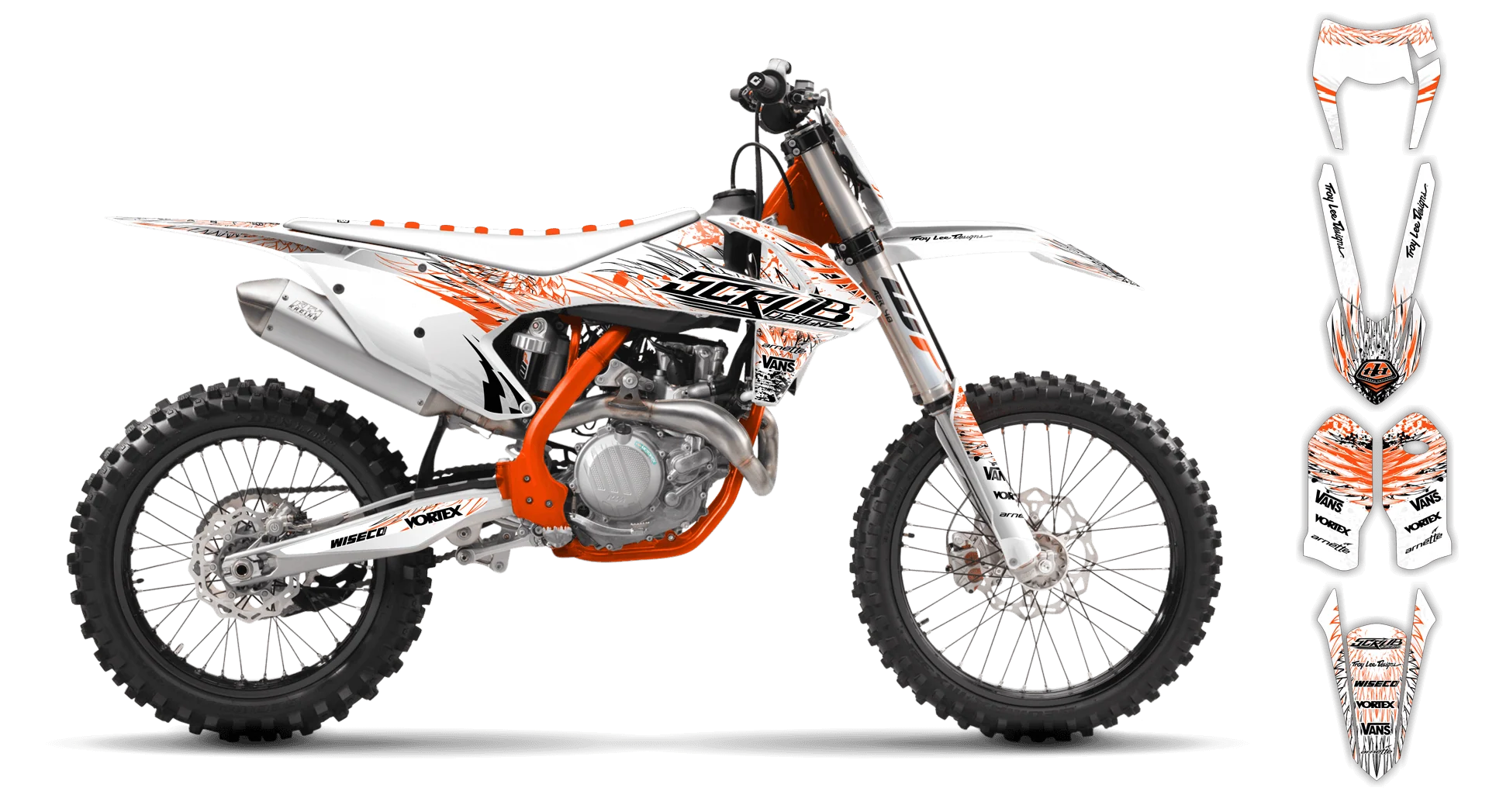 Graphics Kit - KTM - EXC EXC-F / XC-W XCF-W - 2017-2019 - Raven - R1