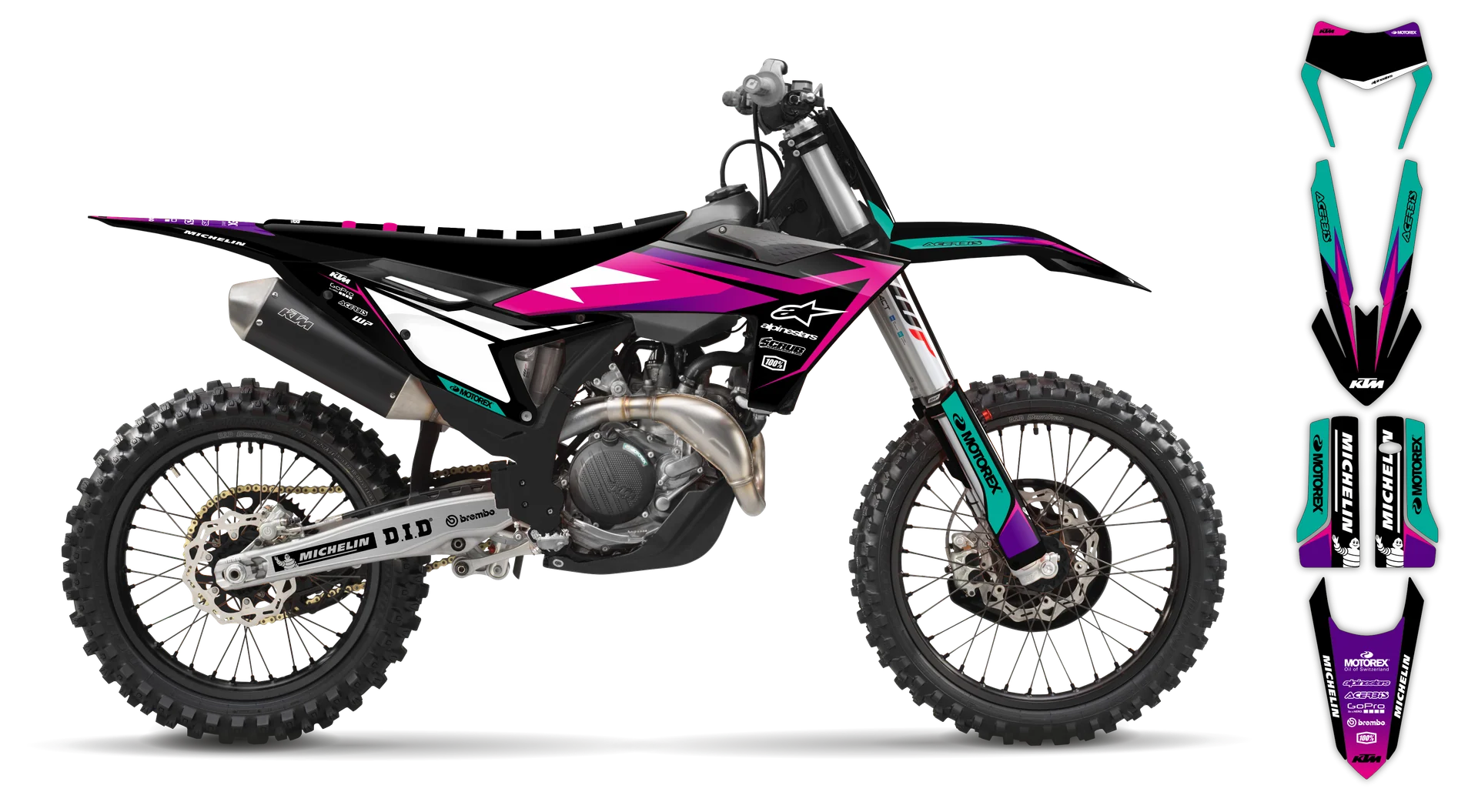 Graphics Kit - KTM - EXC EXC-F / XC-W XCF-W - 2024-2025 - K-SE1098 - R3