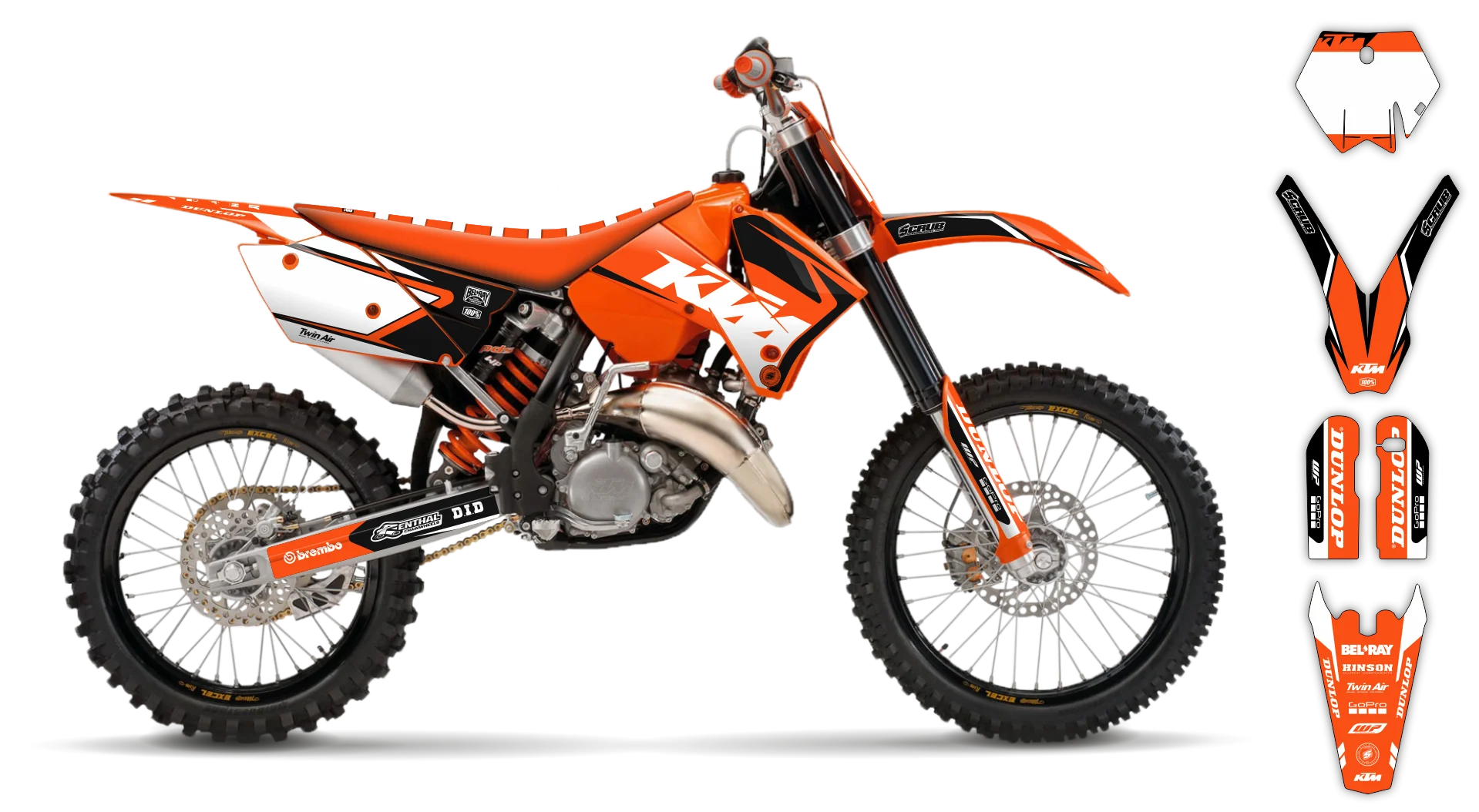 Graphics Kit - KTM - SX SX-F / XC XC-F - 2005-2006 - K17 - LE