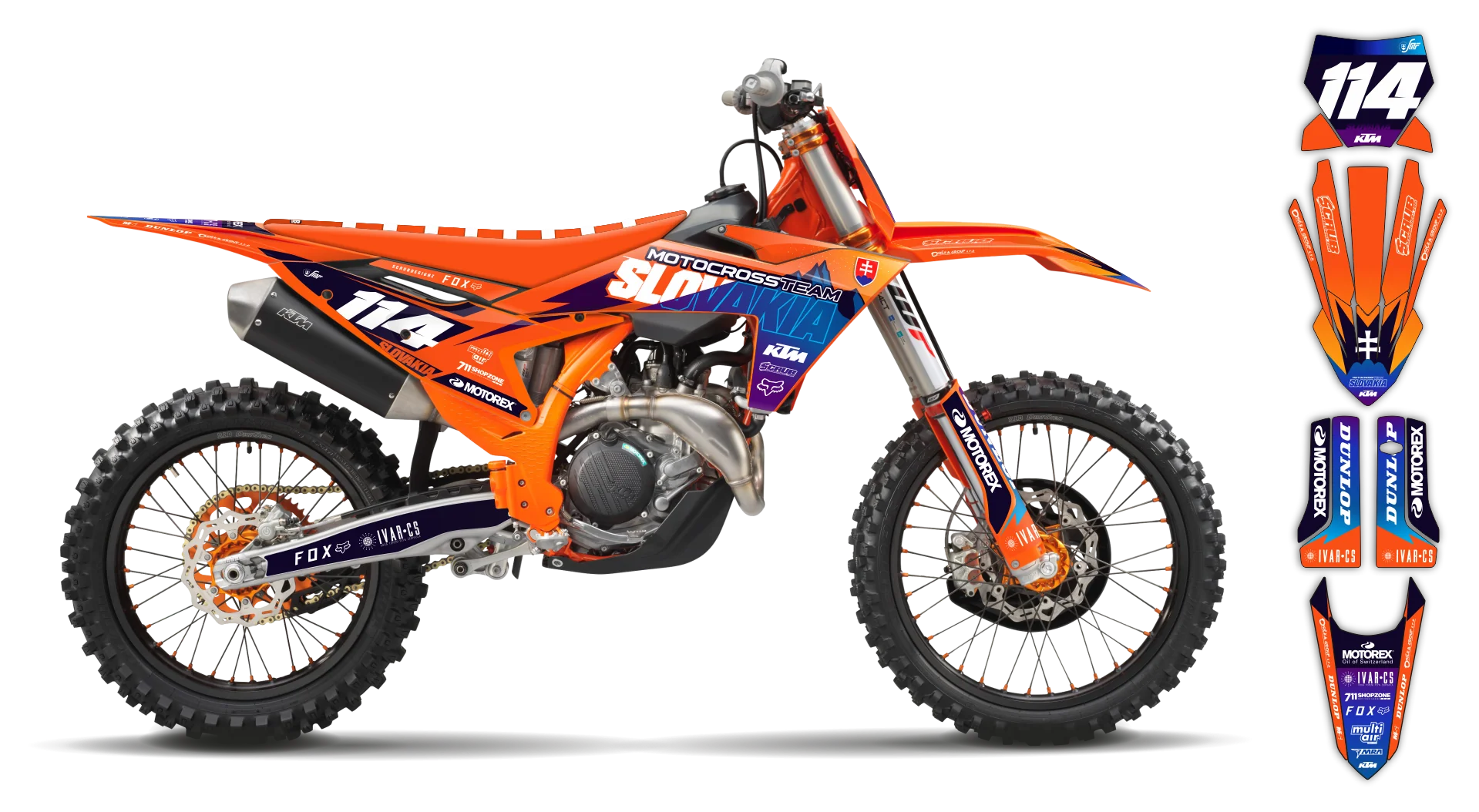 Graphics Kit - KTM - SX 50 - 2024-2025 - SVK - R1