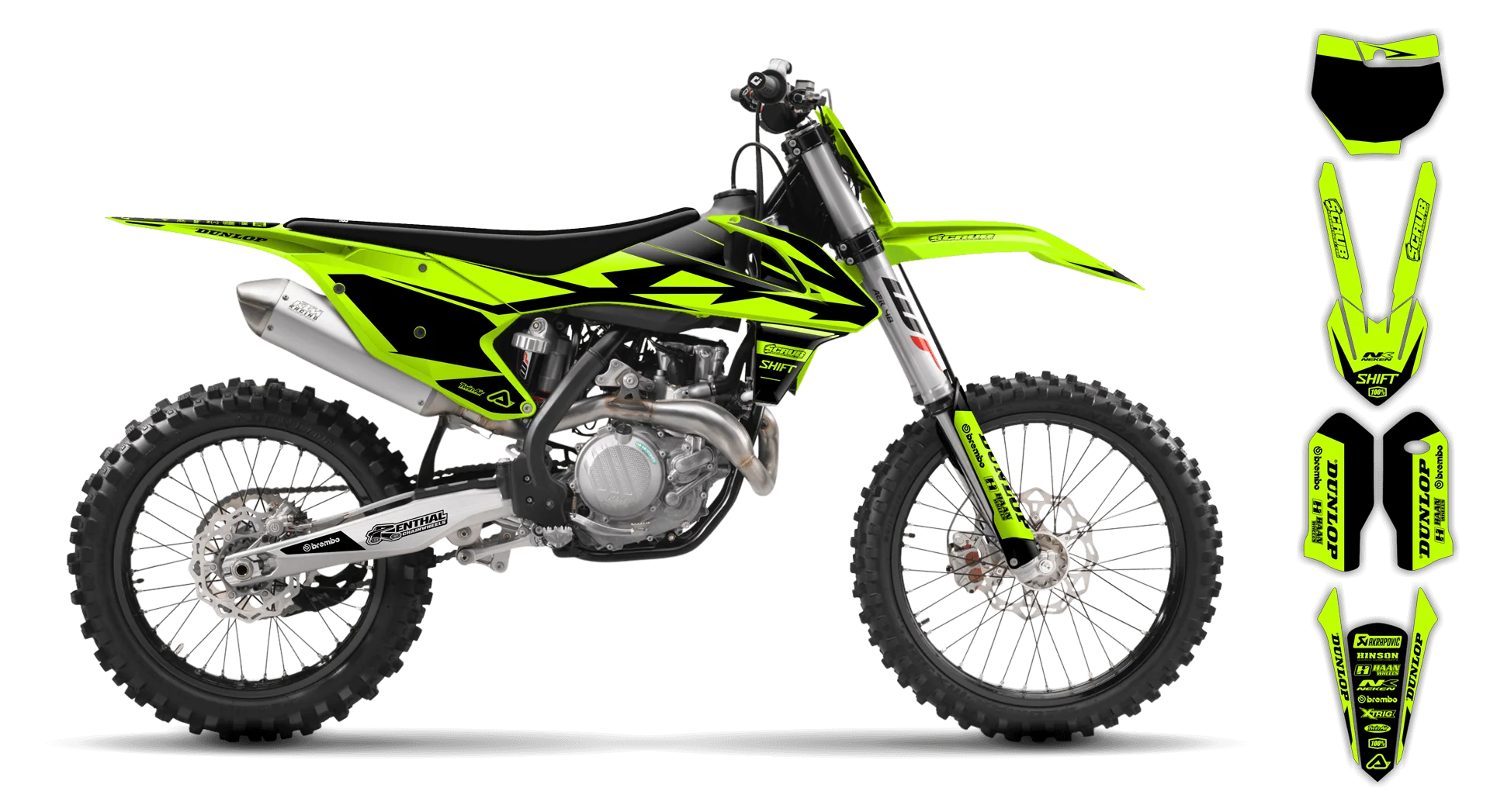Graphics Kit - KTM - SX 50 - 2016-2023 - Fluo SE1025 - LE