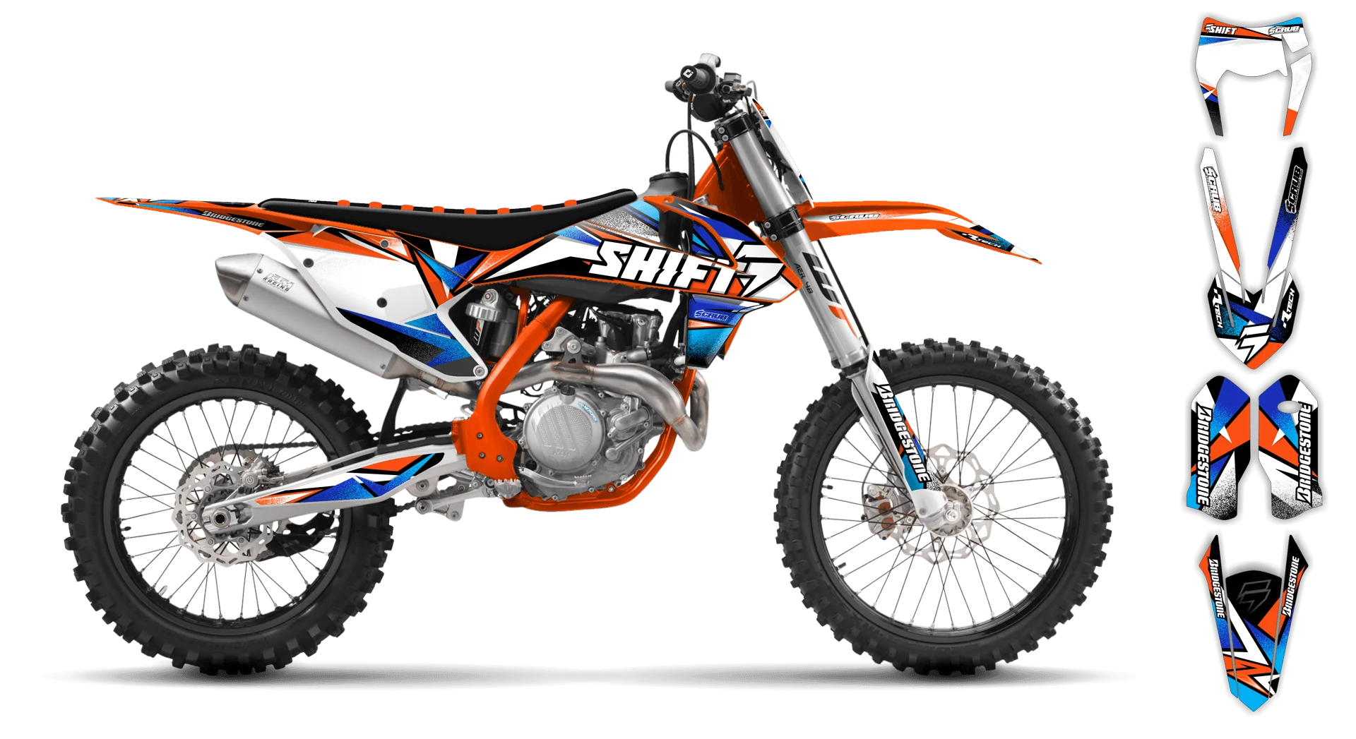 Graphics Kit - KTM - EXC EXC-F / XC-W XCF-W - 2017-2019 - X-Rut - ST
