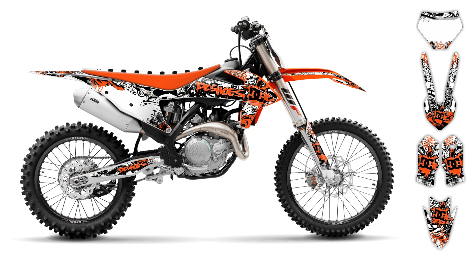 Graphics Kit - KTM - SMR Series - 2019-2022 - Attack - ST