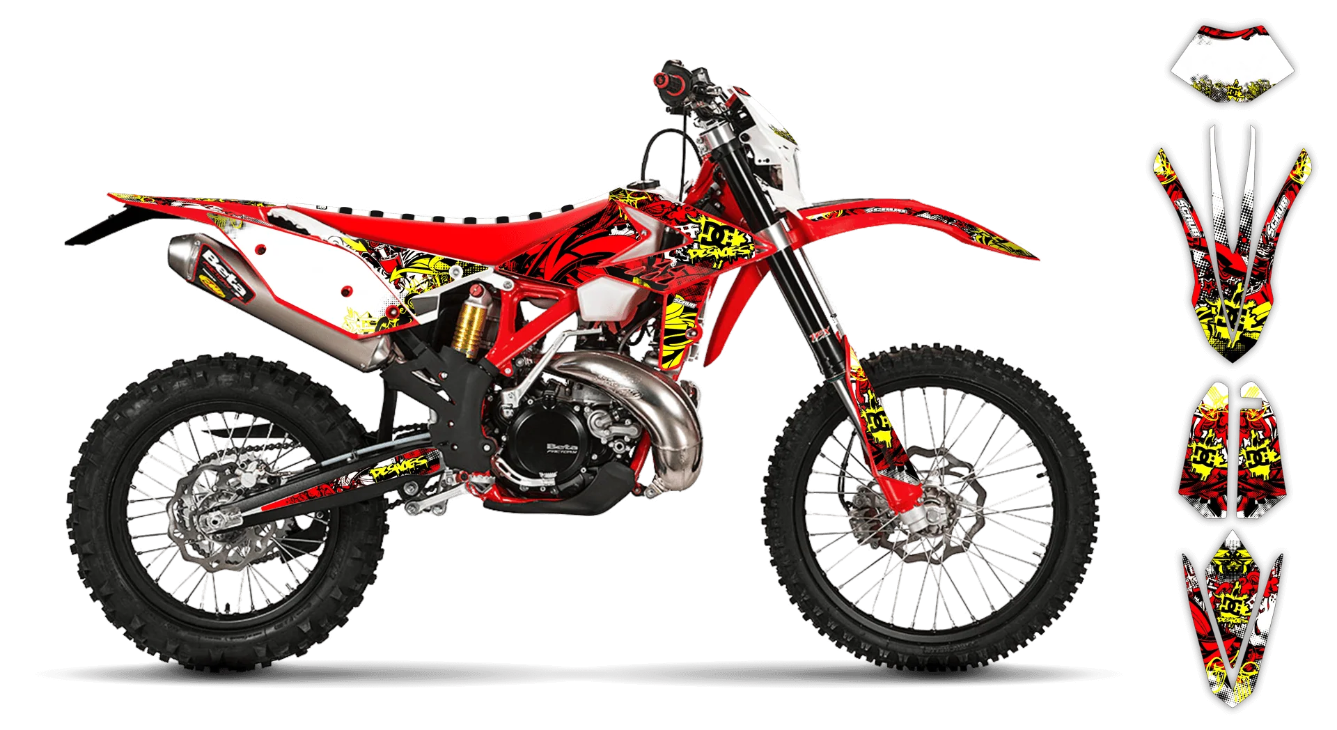 Graphics Kit - Beta - RR 50 Enduro - 2008-2011 - Attack - R1