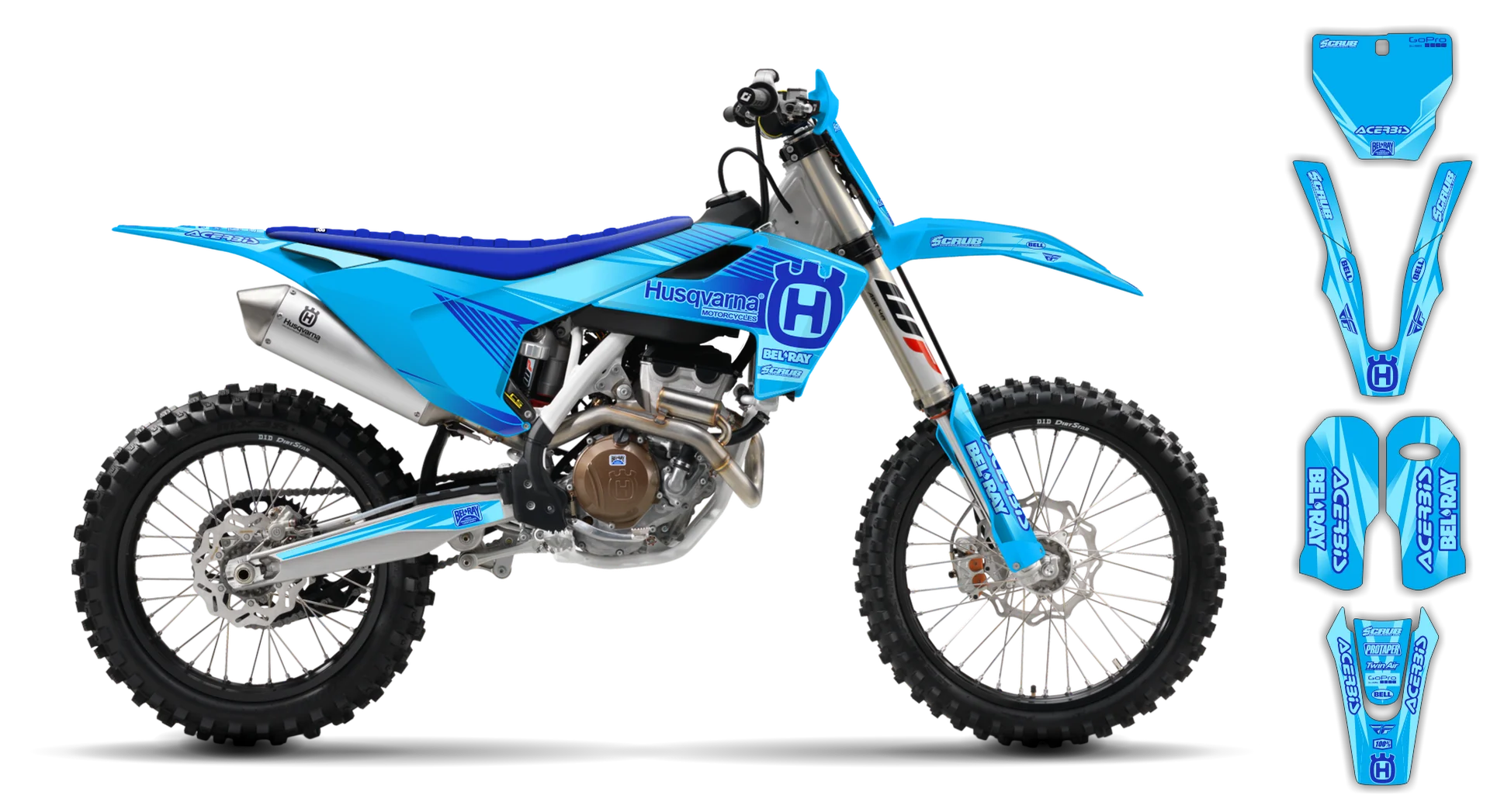 Graphics Kit - Husqvarna 14-> TC-FC-FX Series - 2016-2018 - H-SE1076 - LE