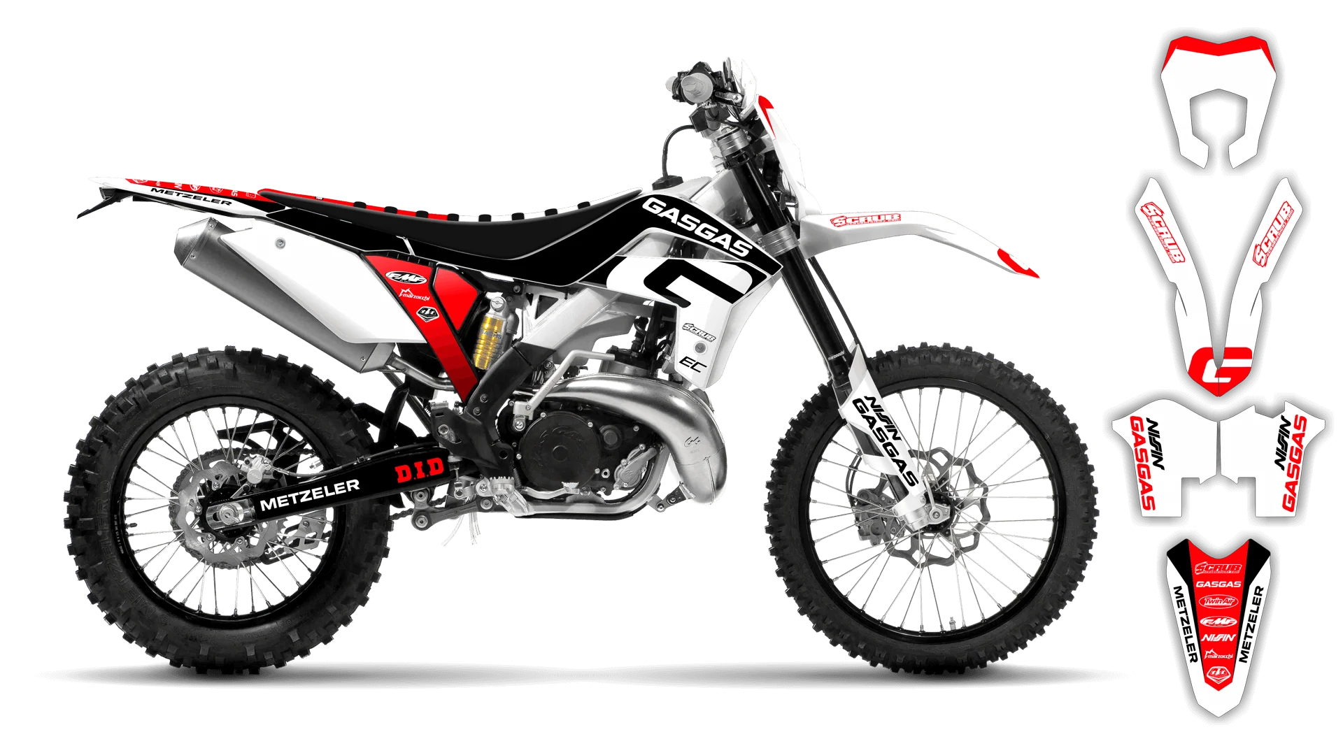 Graphics Kit - Gas Gas - EC EC-F Series - 2014-2017 - Convict - LE