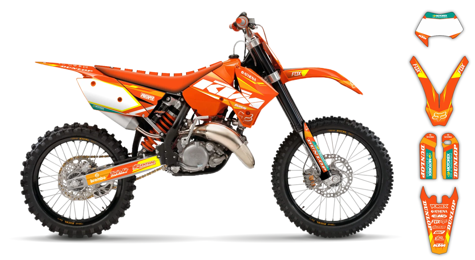 Graphics Kit - KTM - EXC EXC-F / XC-W XCF-W - 2005-2007 - K-SE1065 - R2