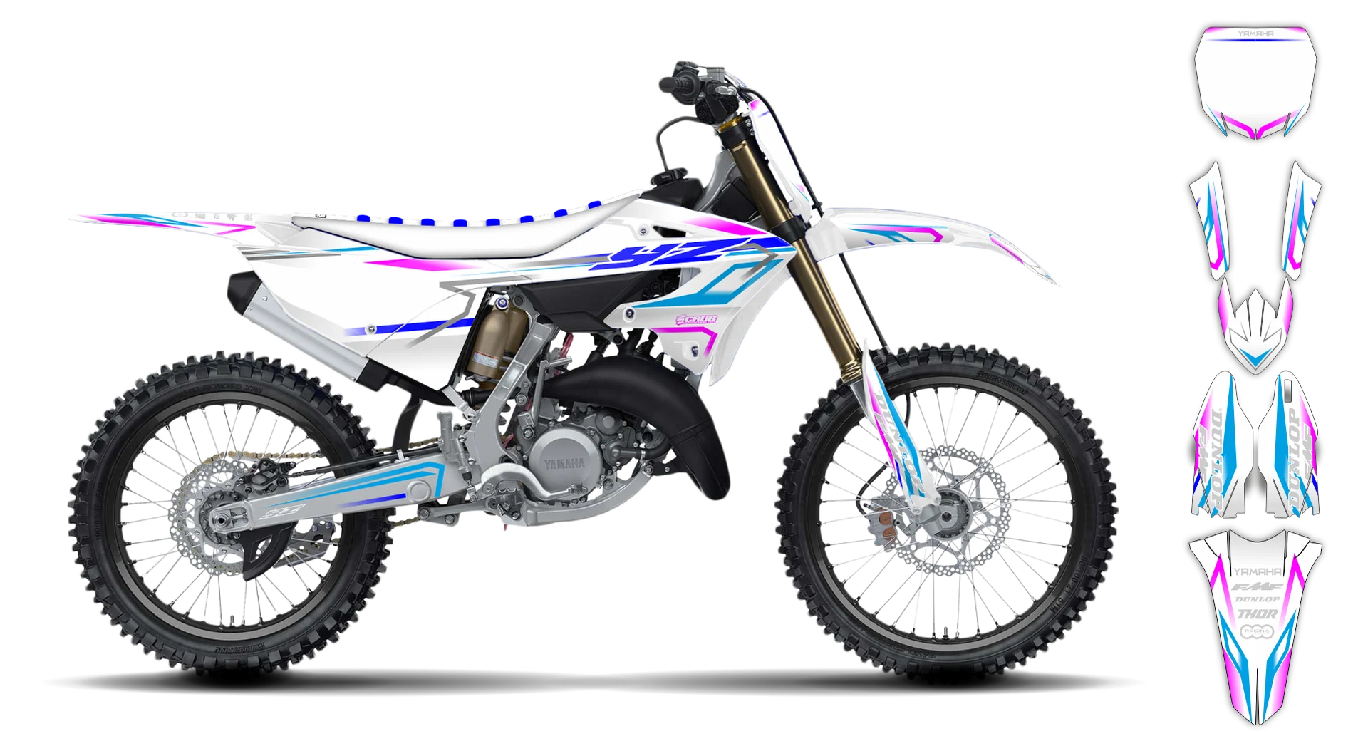 Graphics Kit - Yamaha - YZ 125-250 Restyle 2 - 2015-2020 - SE1088 - R2