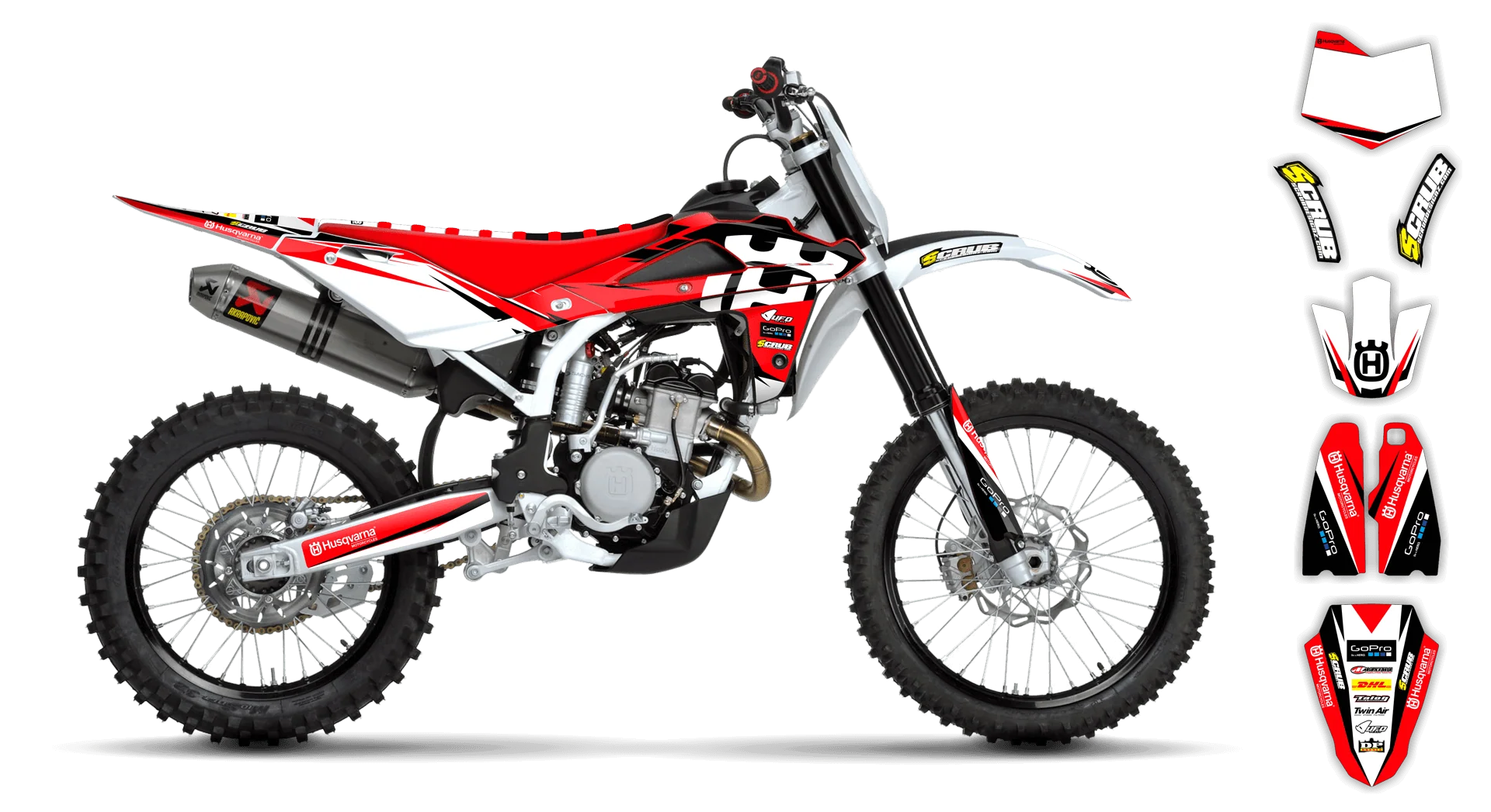 Graphics Kit - Husqvarna 05-13 - SM 630 - 2010-2013 - Factory Replica 3 - LE