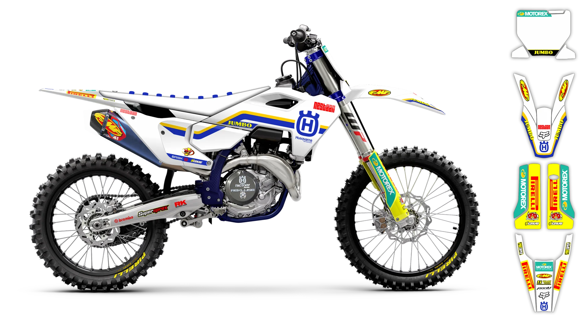 Graphics Kit - Husqvarna 14-> TC-FC-FX Series - 2023-2024 - Factory Replica 6 - LE