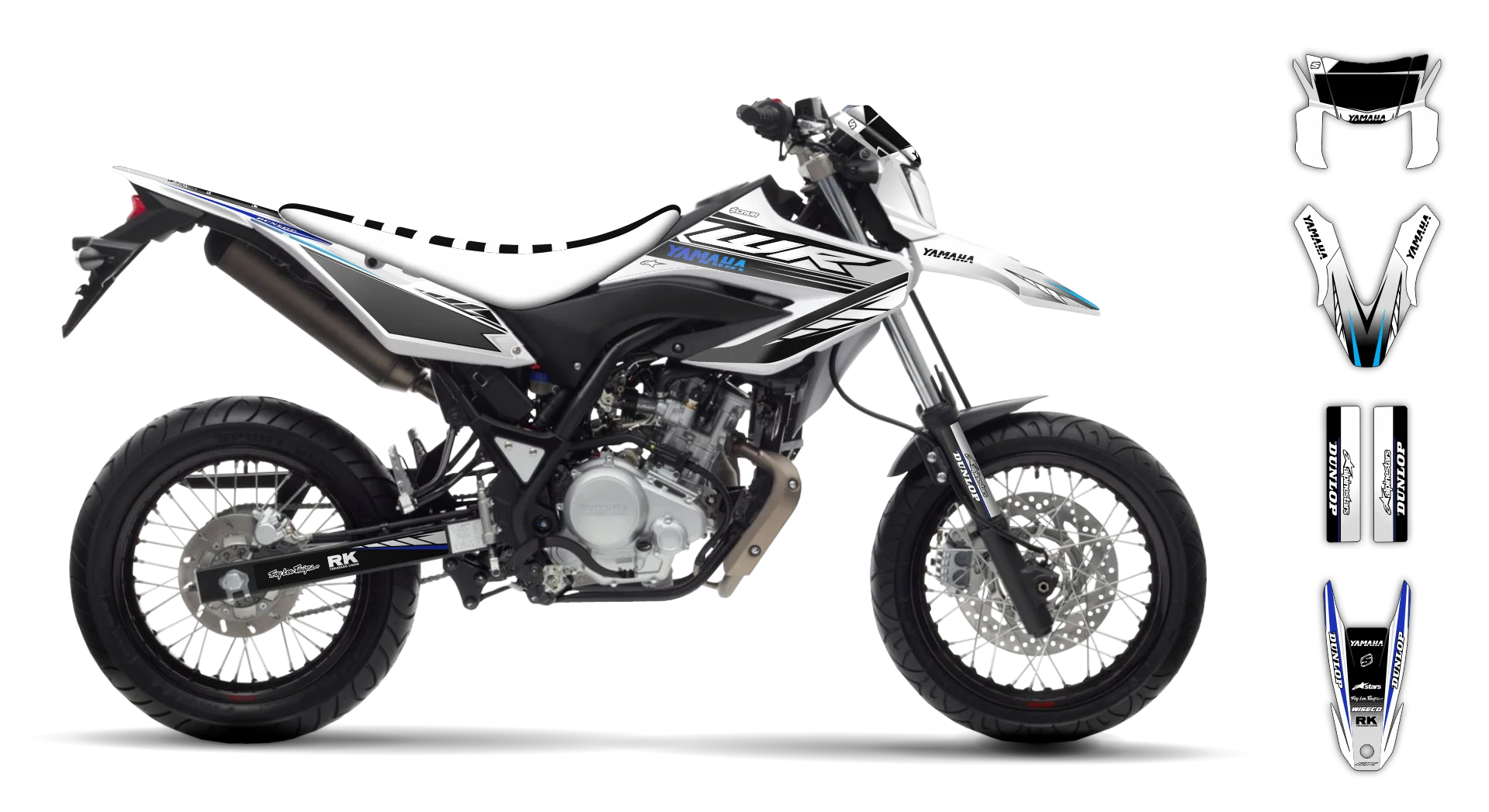 Graphics Kit - Yamaha - WR 125X - 2009-2022 - Boognish - R1