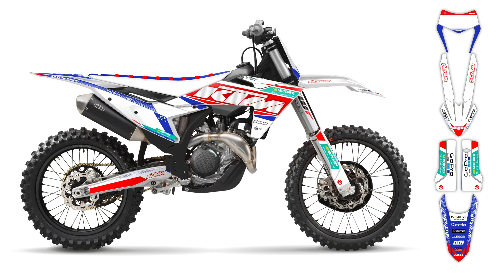 Graphics Kit - KTM - EXC EXC-F / XC-W XCF-W - 2024-2025 - K11 - R4