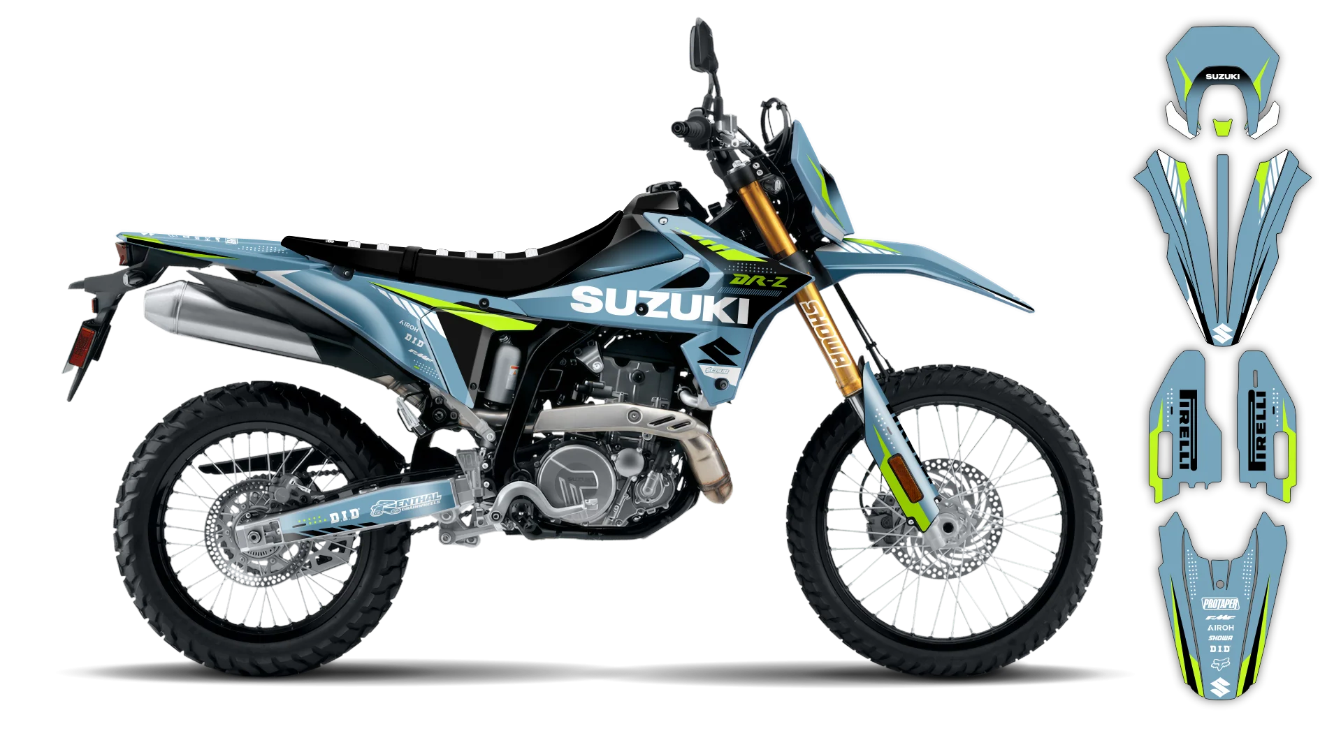 Graphics Kit - Suzuki - DR-Z4S Enduro - 2025-2026 - Axis - LE