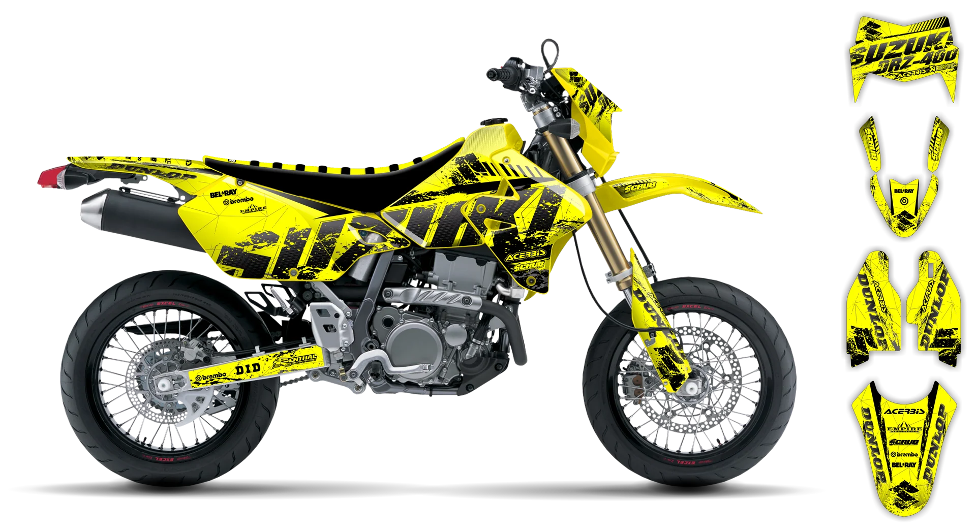 Graphics Kit - Suzuki - DRZ 400 SM - 1999-2024 - SE1079 - R3