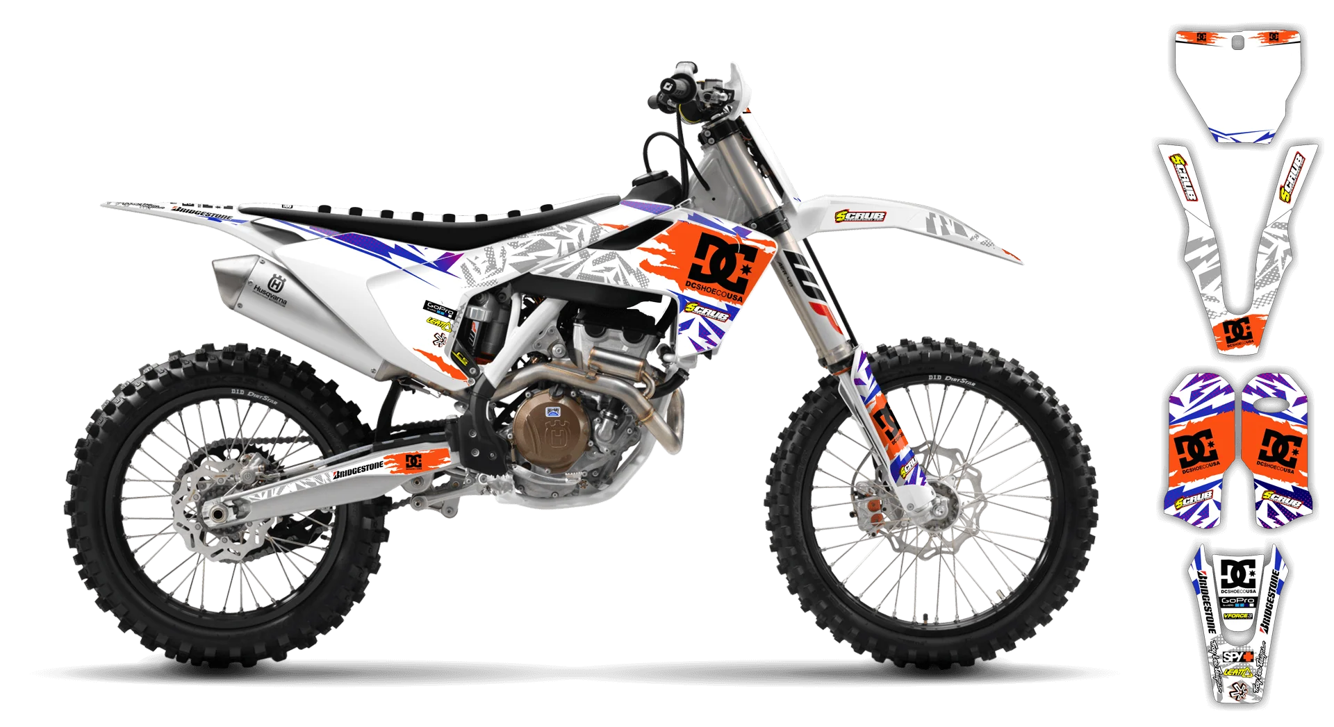 Graphics Kit - Husqvarna 14-> TC 65 - 2016-2023 - Kicker - LE