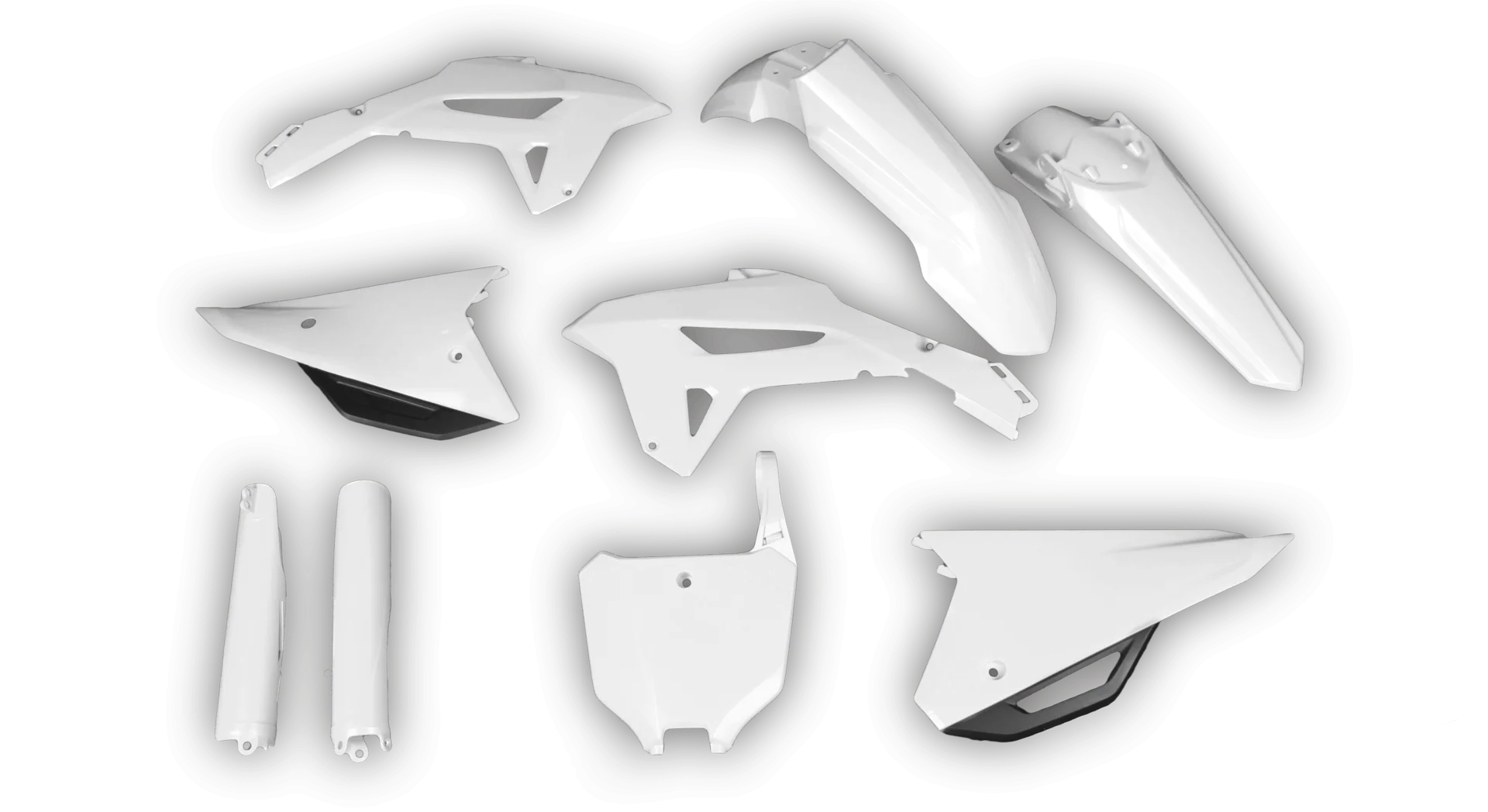 Plastics Kit - Honda - CRF 250R - 2022-2024 - Full Kit - White