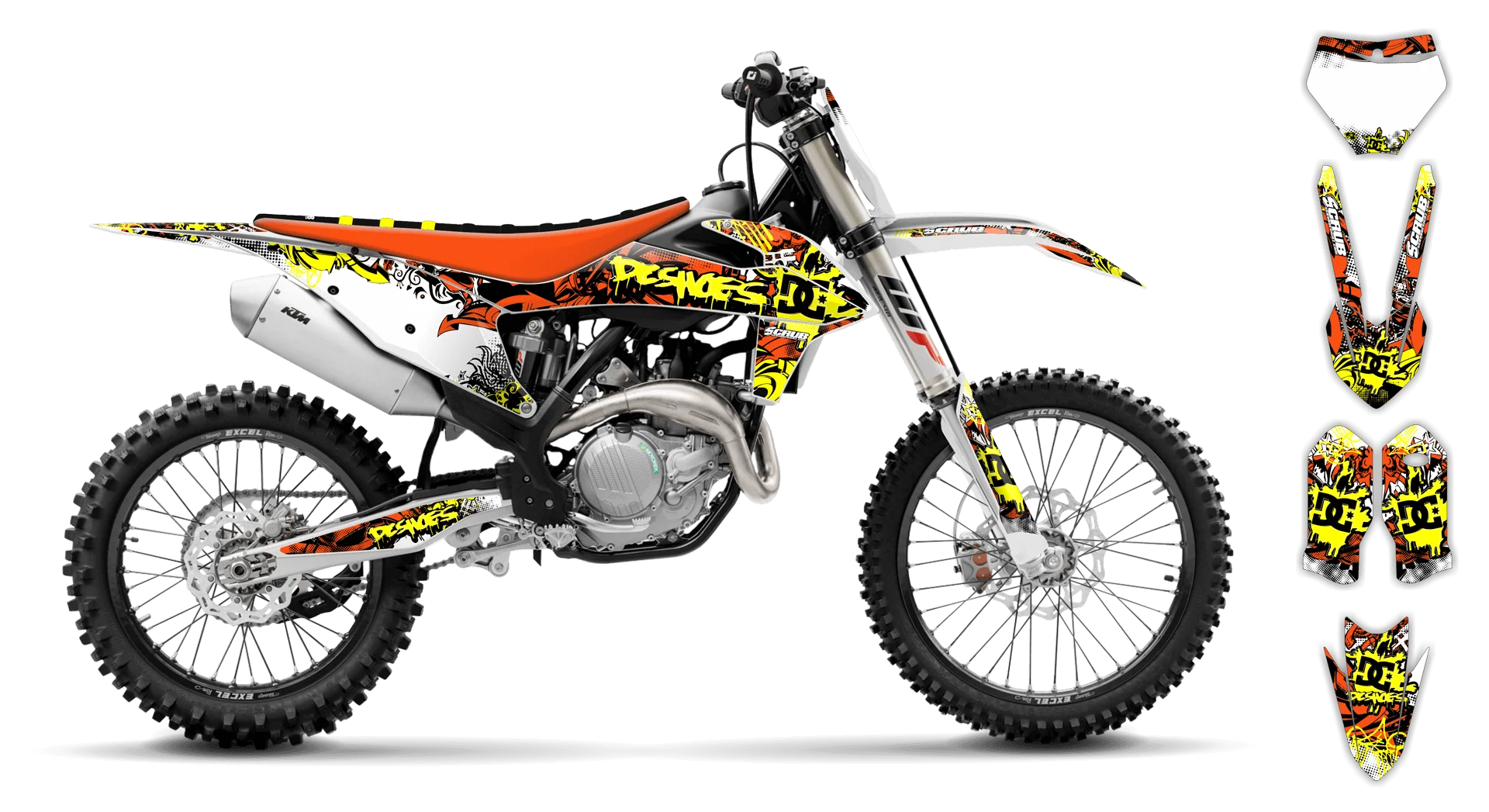 Graphics Kit - KTM - SMR Series - 2019-2022 - Attack - R1