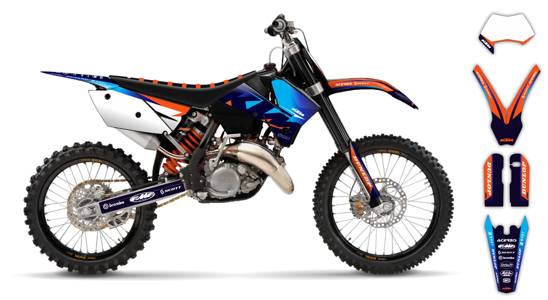 Graphics Kit - KTM - EXC EXC-F / XC-W XCF-W - 2005-2007 - K19 - LE