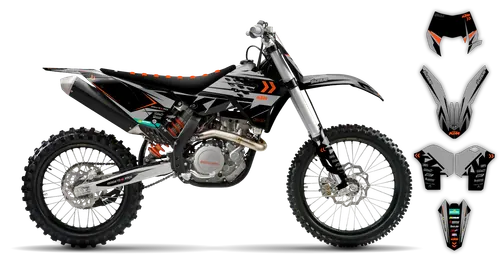 Graphics Kit - KTM - EXC EXC-F / XC-W XCF-W - 2008-2011 - K-SE1080 - ST
