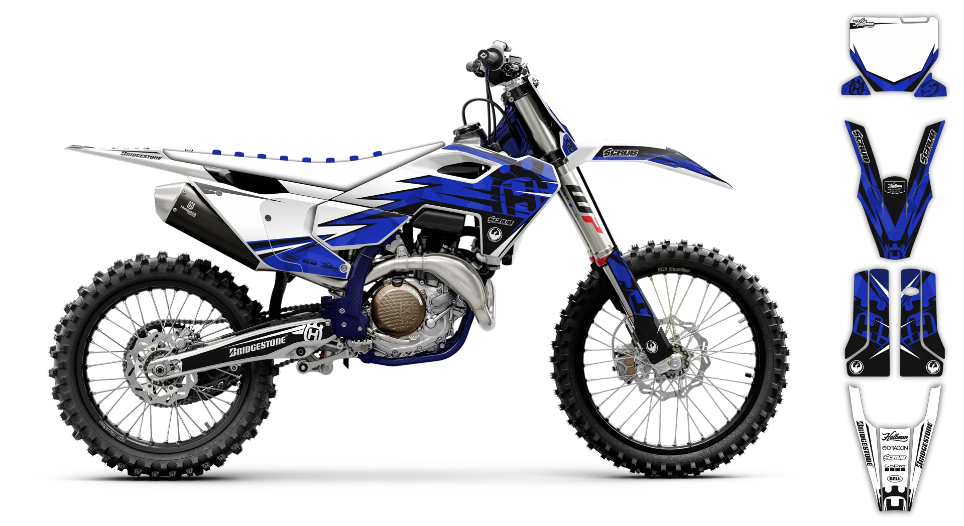 Graphics Kit - Husqvarna 14-> TC-FC-FX Series - 2023-2024 - H-SE1101 - R4