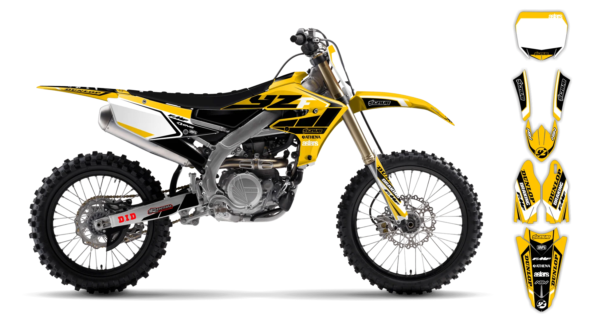 Graphics Kit - Yamaha - WR450F - 2019-2023 - Eclipse - R1