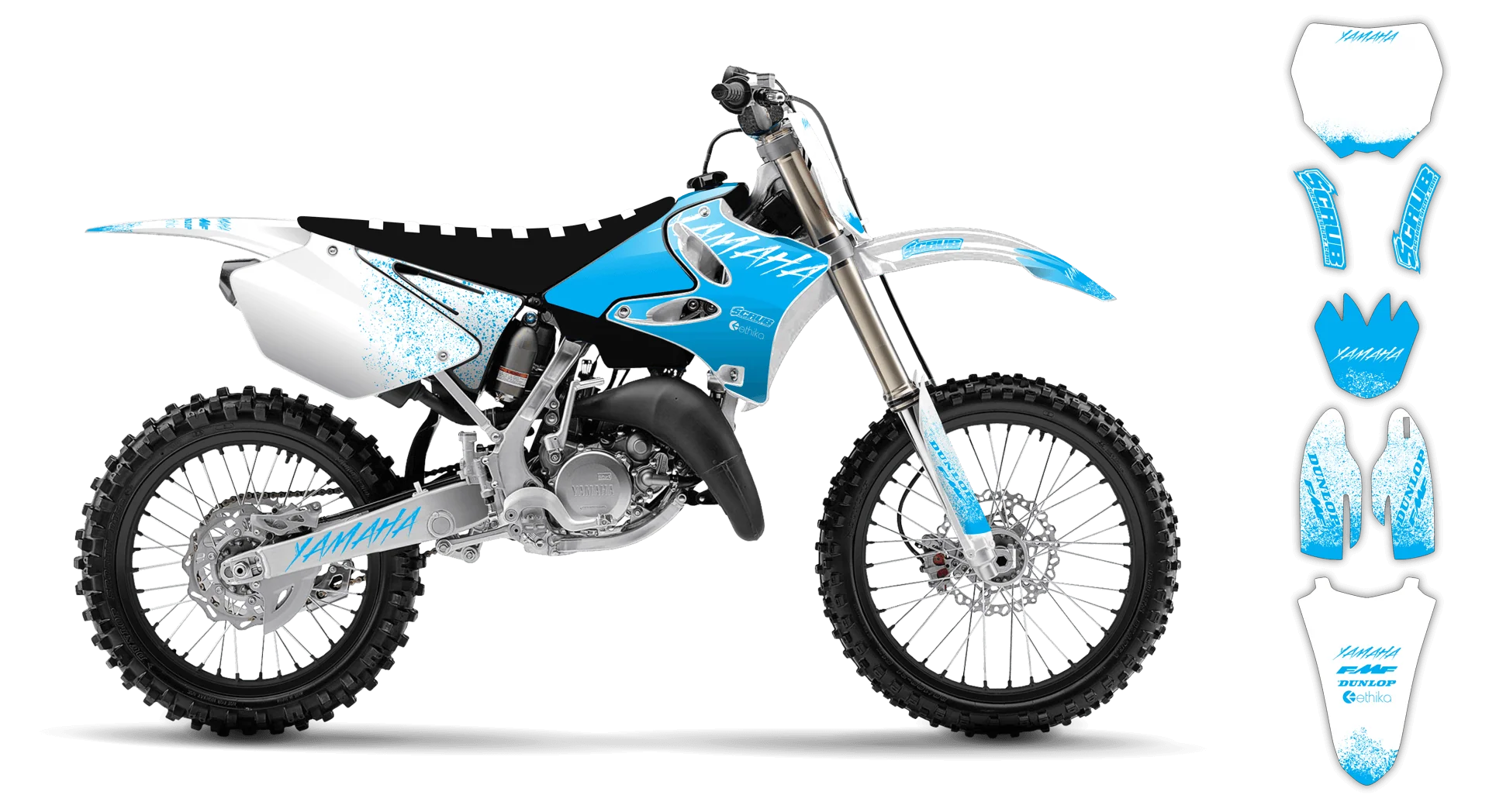 Graphics Kit - Yamaha - YZ 125 - 1993-1995 - Hecton - R1