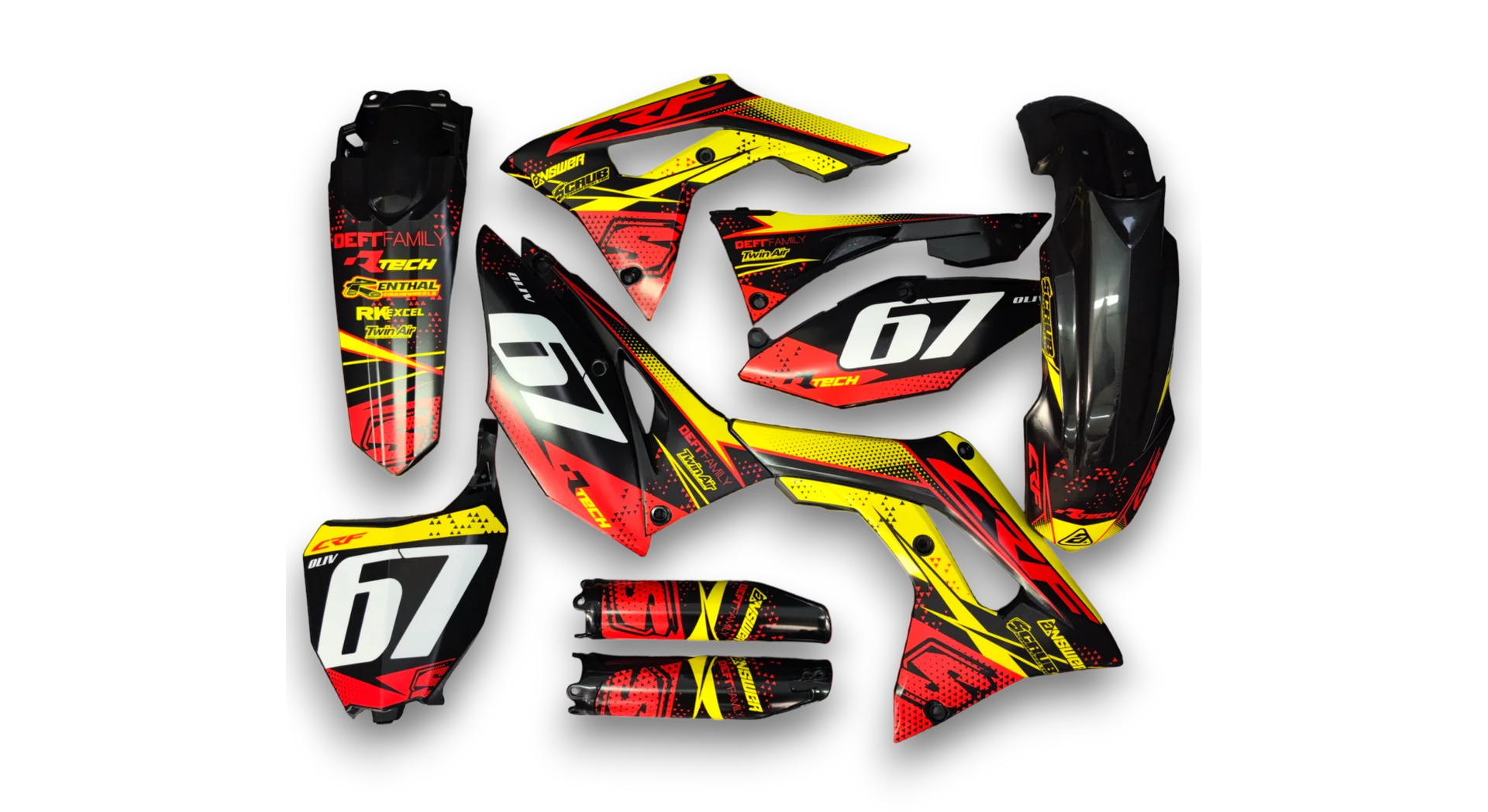 GFP - Honda - CRF 250R - 2019-2021 - Black-Alpha-LE