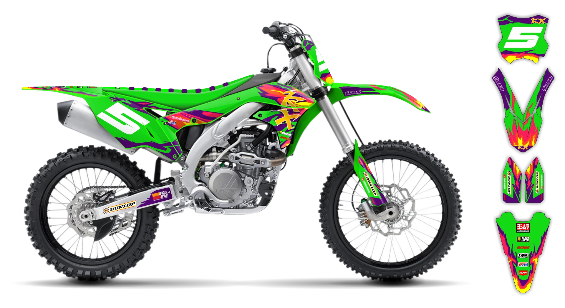 Graphics Kit - Kawasaki - KX 450F - 2016-2018 - Alto-G - LE