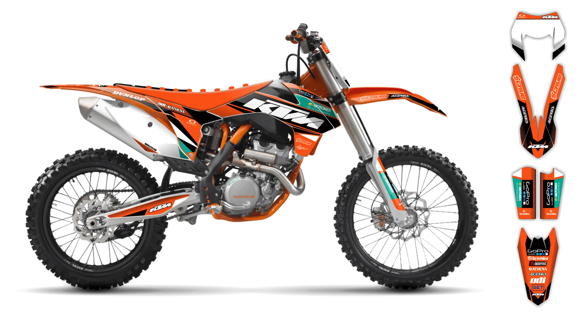 Graphics Kit - KTM - EXC EXC-F / XC-W XCF-W - 2004 - K11 - LE
