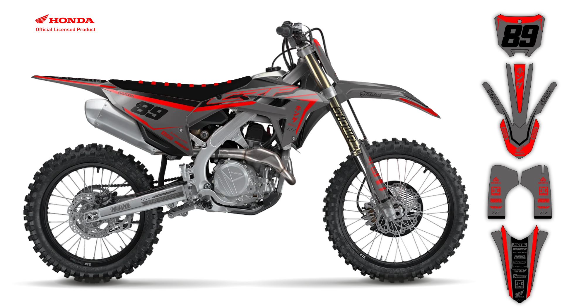 Graphics Kit - Honda - CRF 450R - 2005-2007 - Xumonk - R1