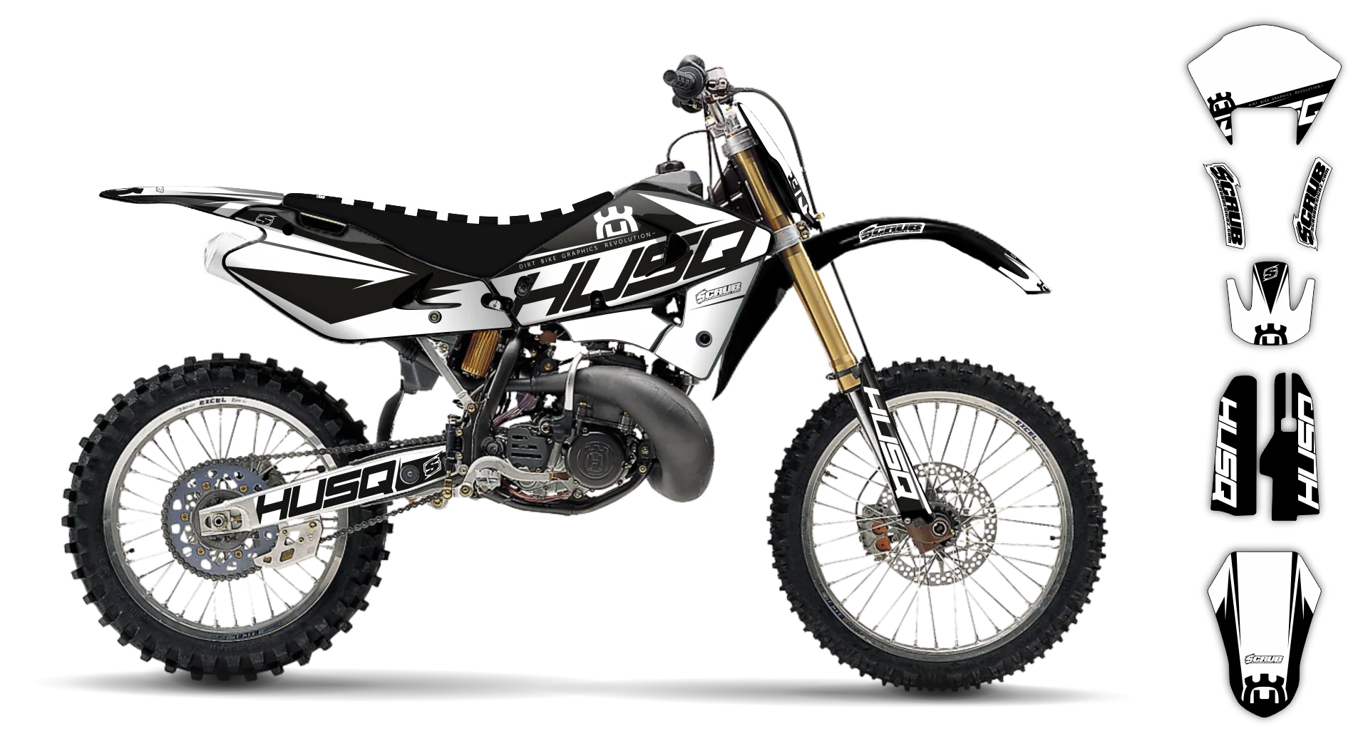 Graphics Kit - Husqvarna 97-04 - SMS-125 - 2002-2004 - H-SE1089 - R4