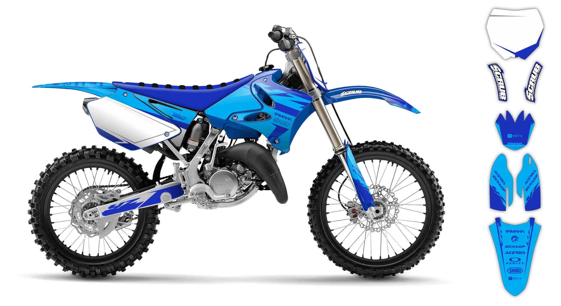 Graphics Kit - Yamaha - YZ 250 - 1992 - Nyxet - LE