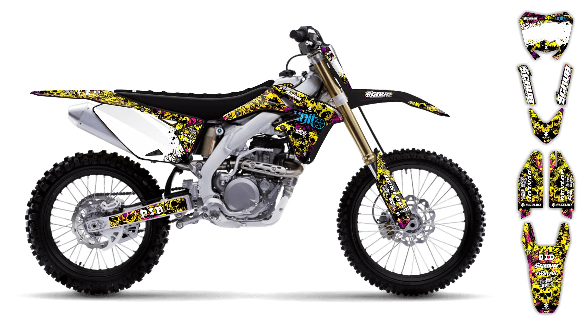 Graphics Kit - Suzuki - RMZ 250 - 2010-2018 - Wasabi - LE