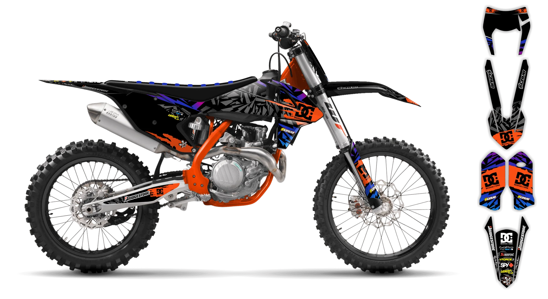 Graphics Kit - KTM - EXC EXC-F / XC-W XCF-W - 2017-2019 - Kicker - LE