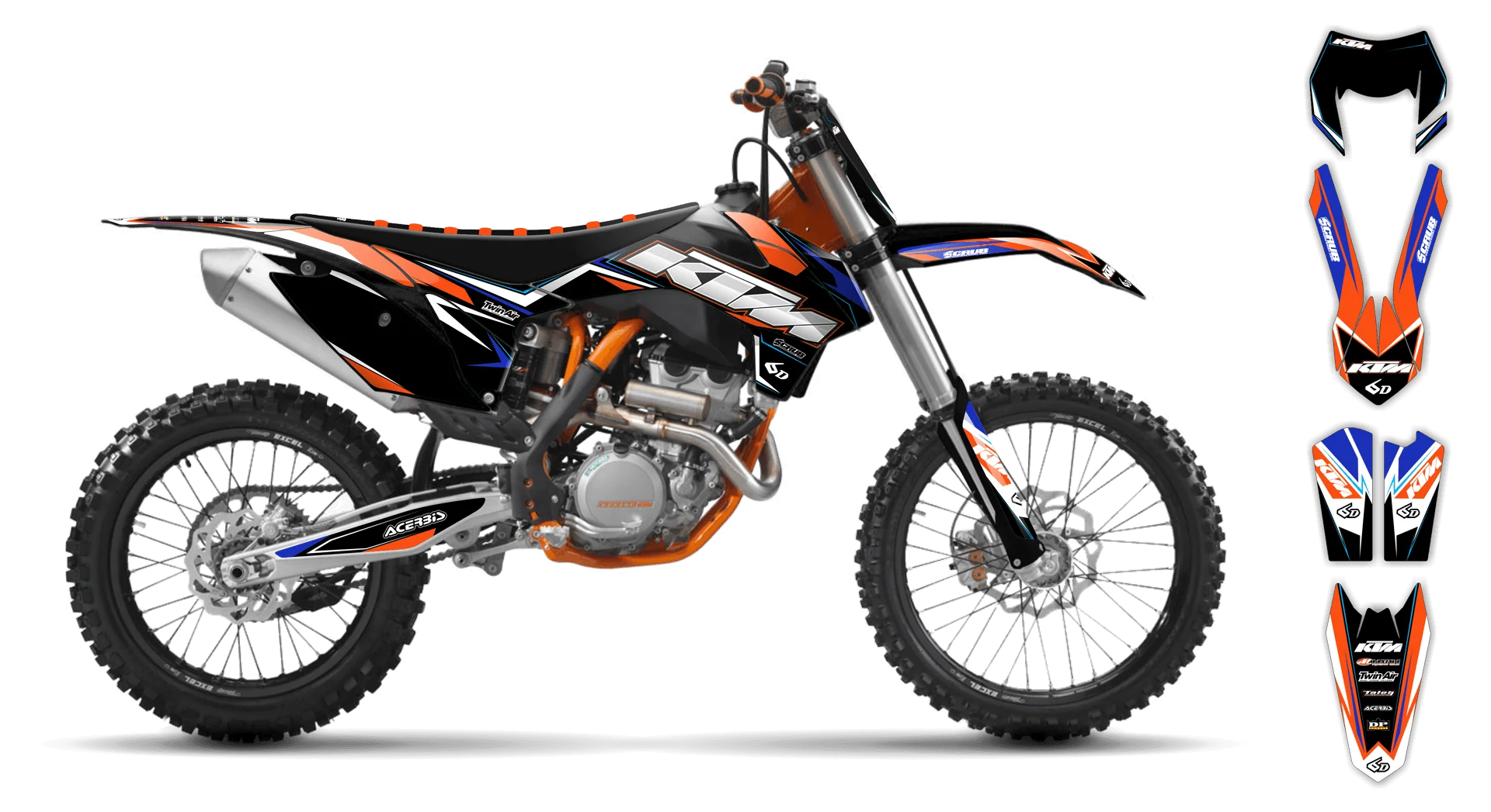 Graphics Kit - KTM - EXC EXC-F / XC-W XCF-W - 2004 - K4 - LE