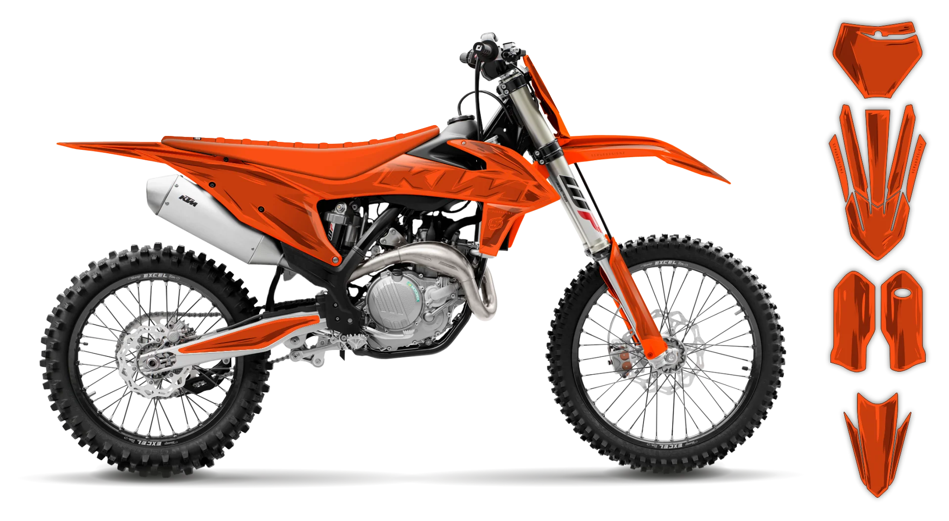 Graphics Kit - KTM - SX SX-F / XC XC-F - 2019-2022 - Artlex - R1