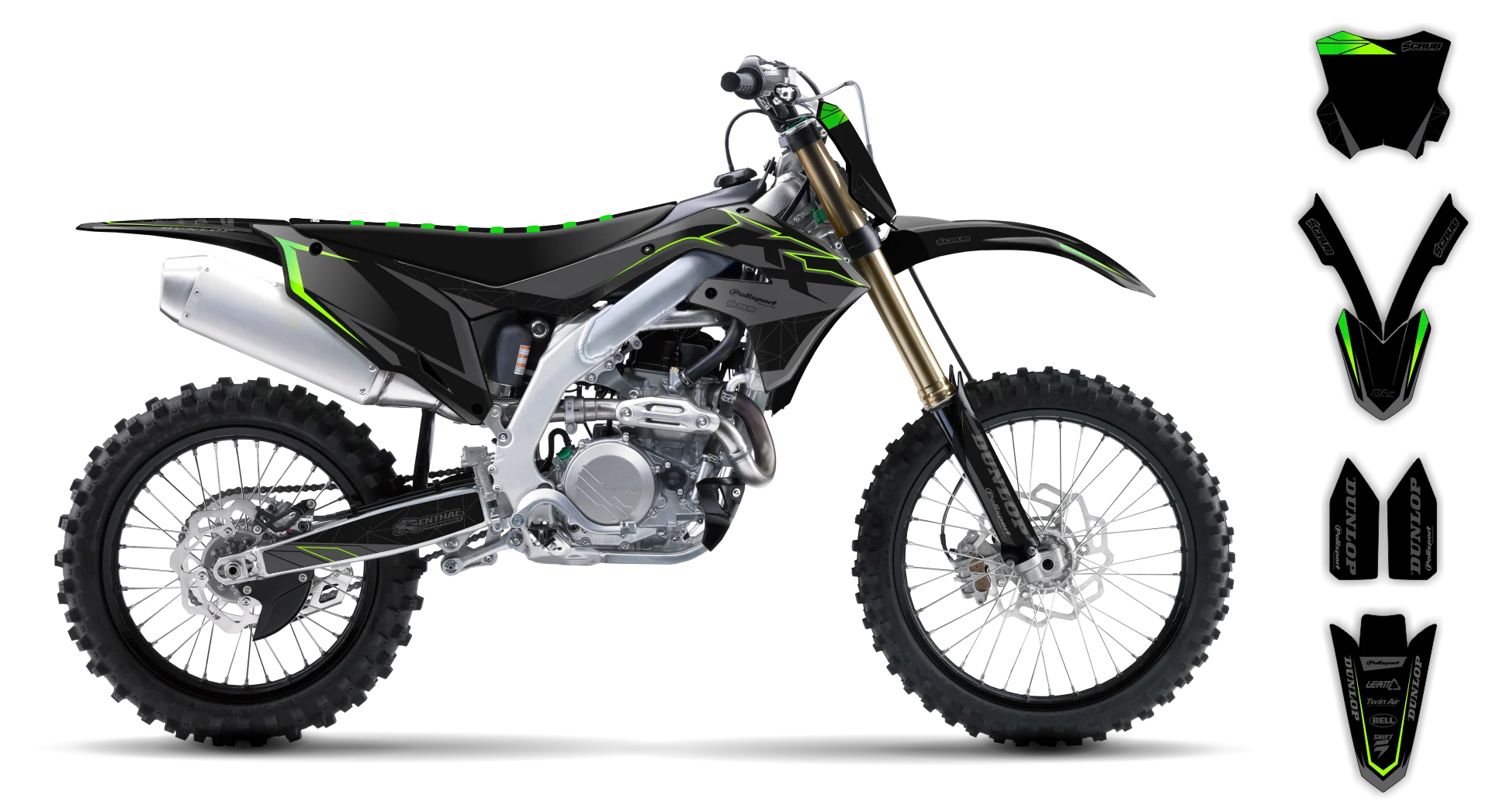 Graphics Kit - Kawasaki - KX 500 - 1989-1993 - SE1046 - ST