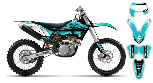 Graphics Kit - KTM - EXC EXC-F / XC-W XCF-W - 2008-2011 - Teal - ST