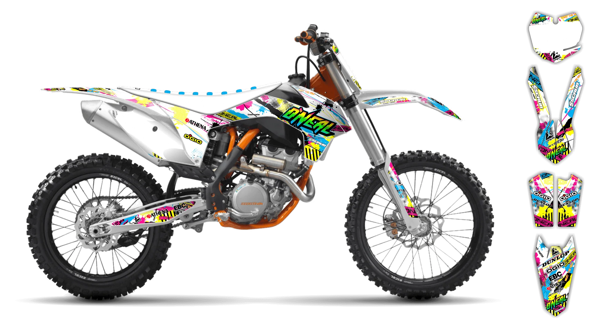 Graphics Kit - KTM - SX SX-F / XC XC-F - 2011-2012 - H2 - LE