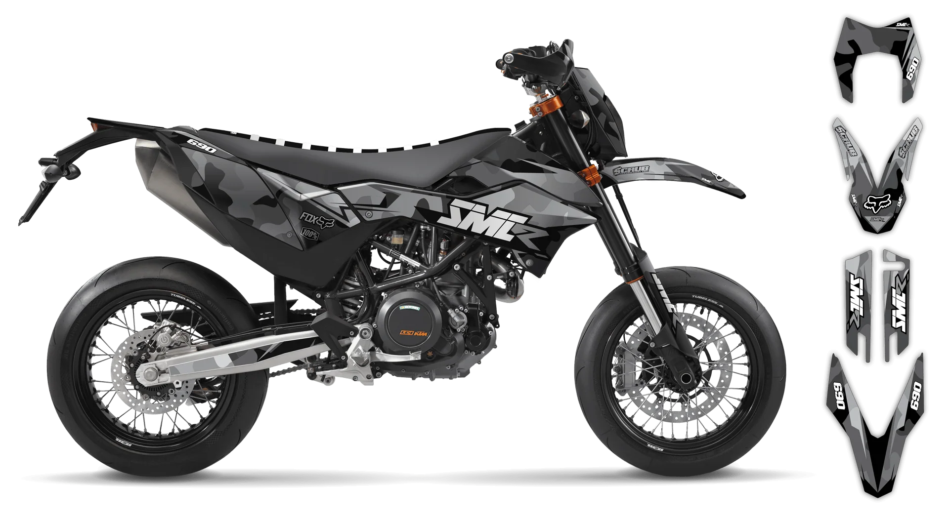 Graphics Kit - KTM - ENDURO 690R - 2012-2018 - Kudu - LE